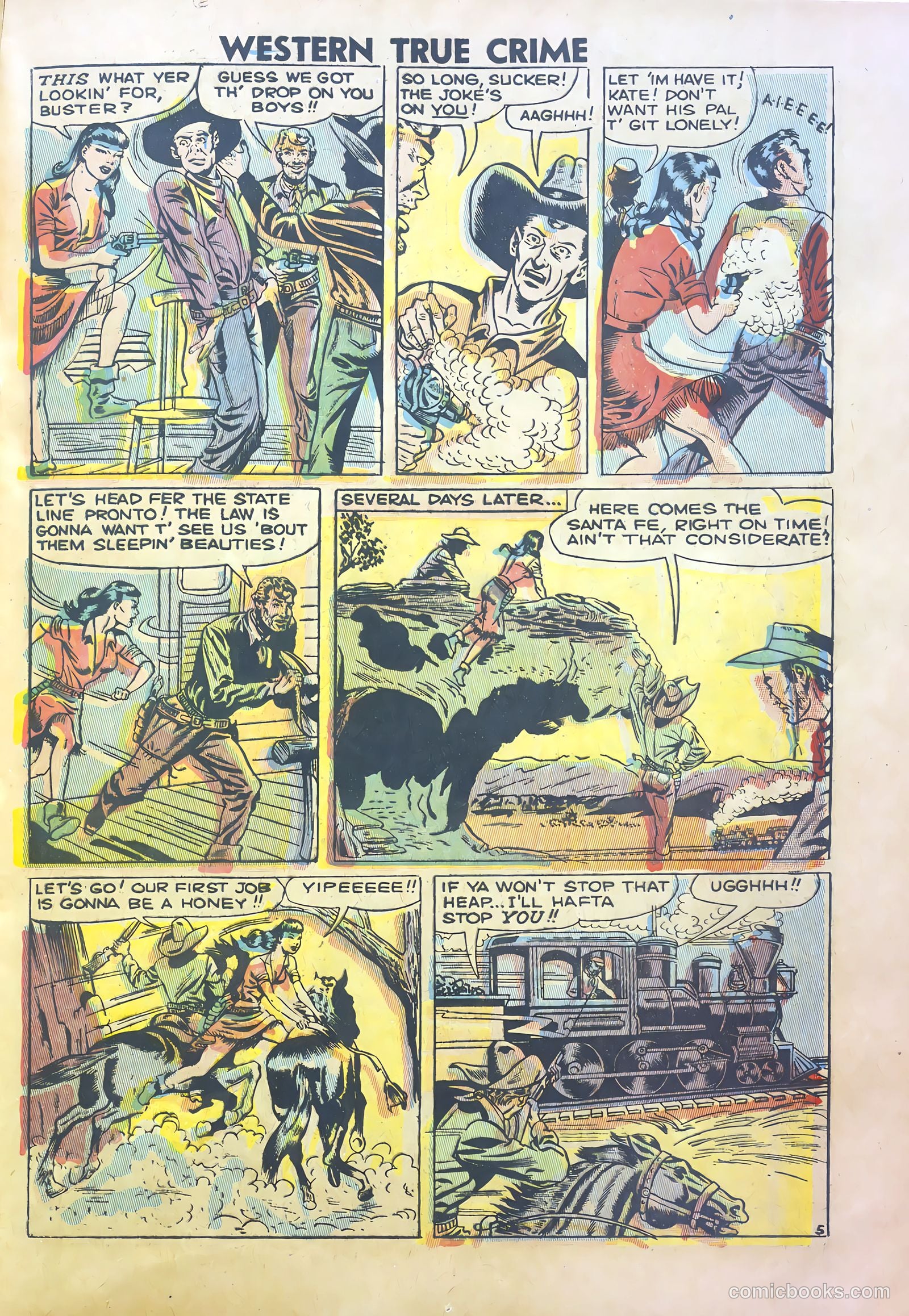 Western True Crime #2 (1950) — page 17 of 37