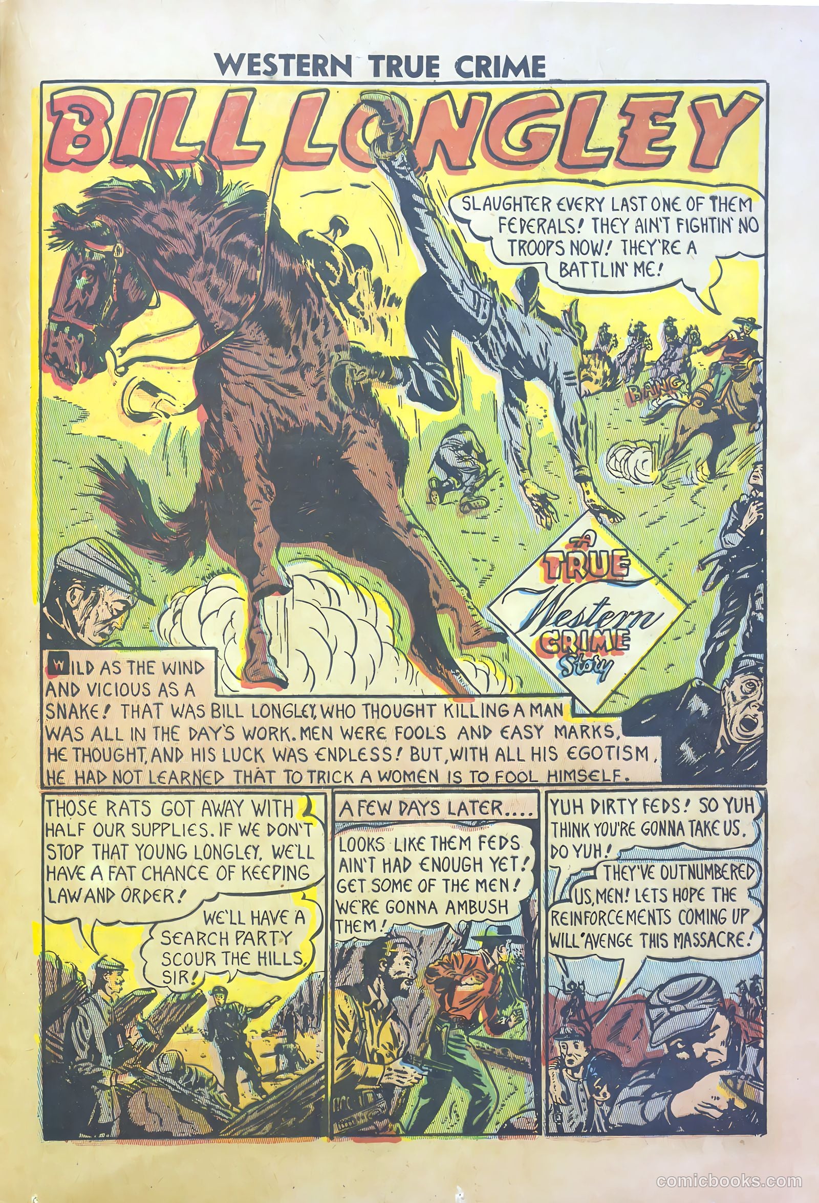 Western True Crime #2 (1950) — page 25 of 37