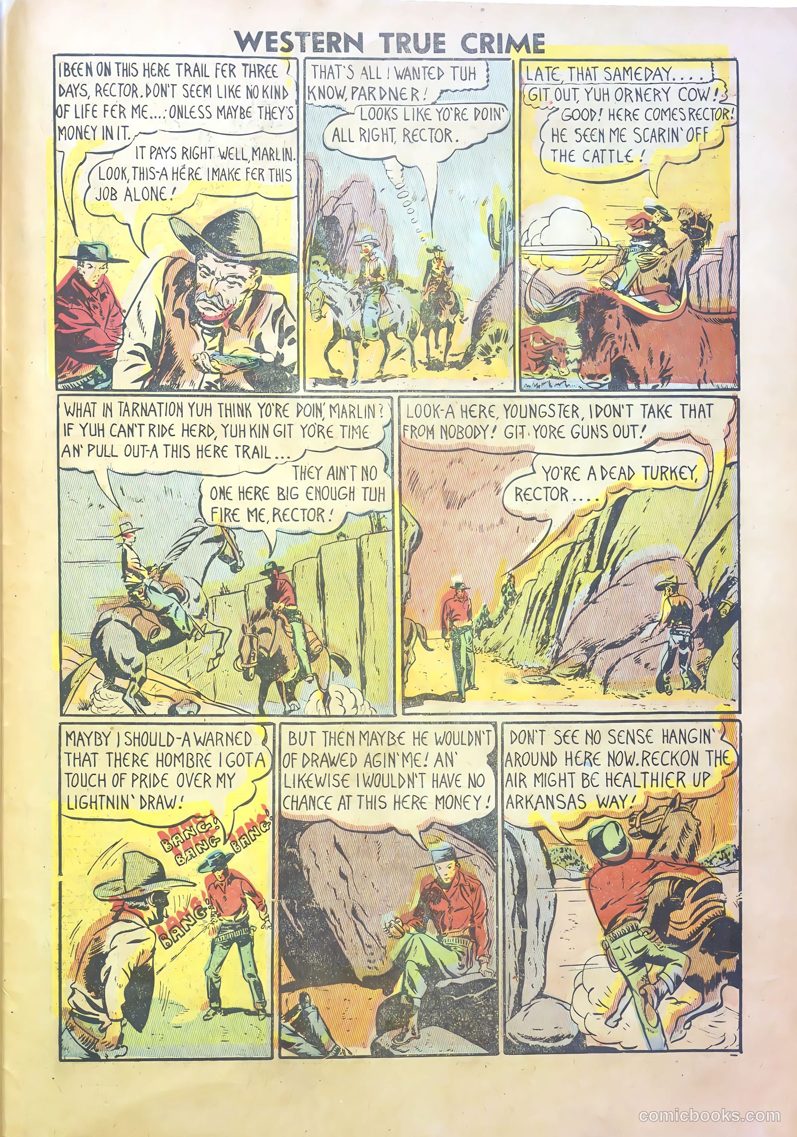 Western True Crime #2 (1950) — page 27 of 37