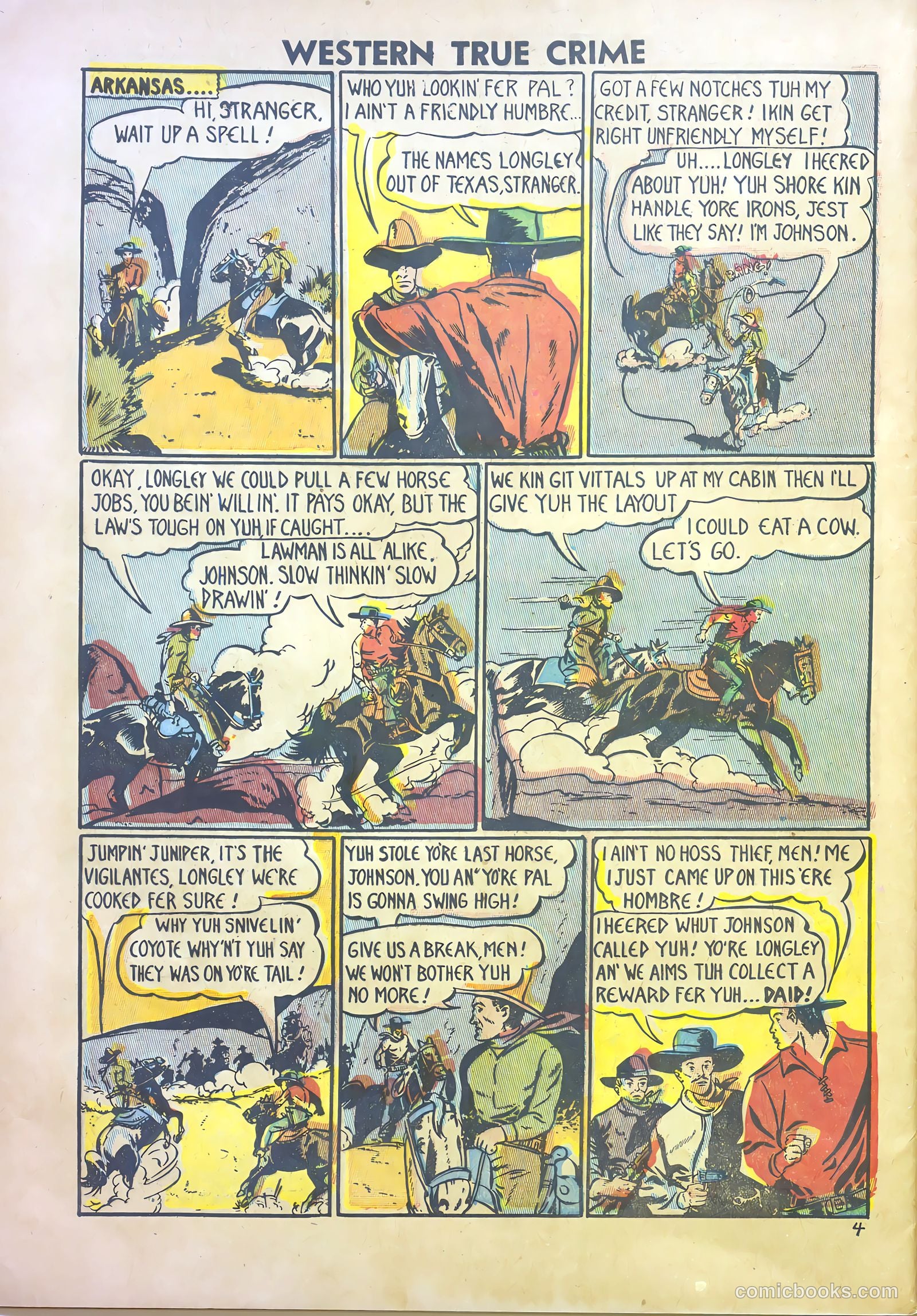 Western True Crime #2 (1950) — page 28 of 37