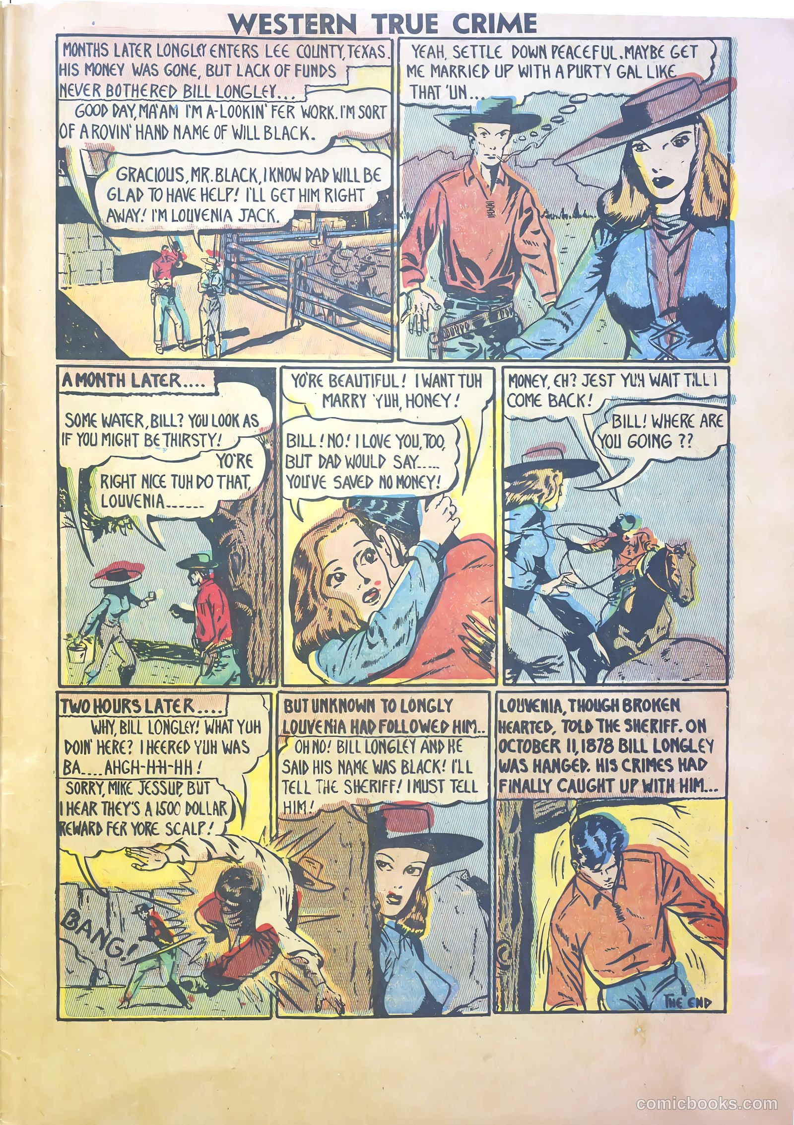 Western True Crime #2 (1950) — page 33 of 37