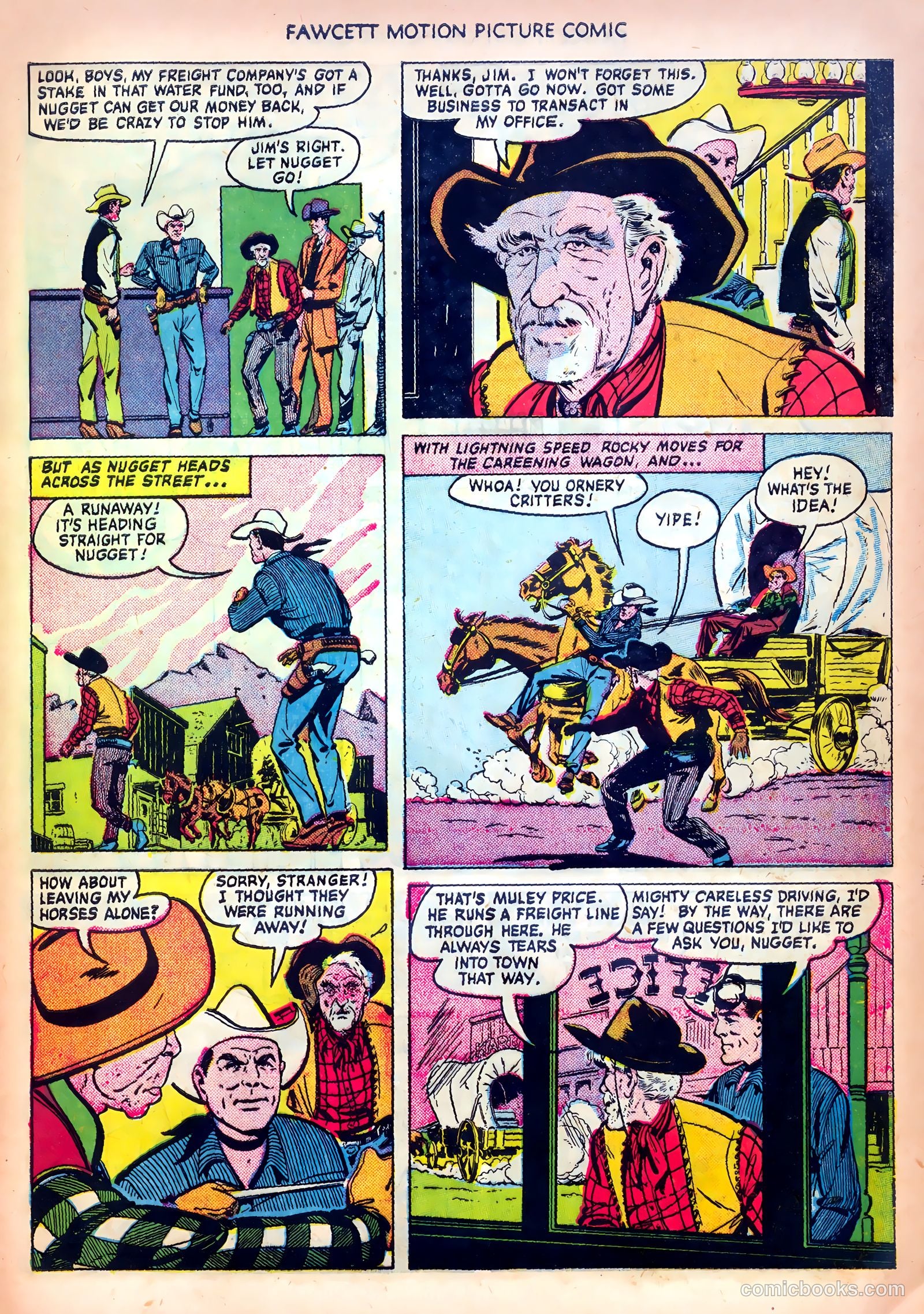 Motion Picture Comics 104 Vigilante Hideout #1 — page 9 of 36