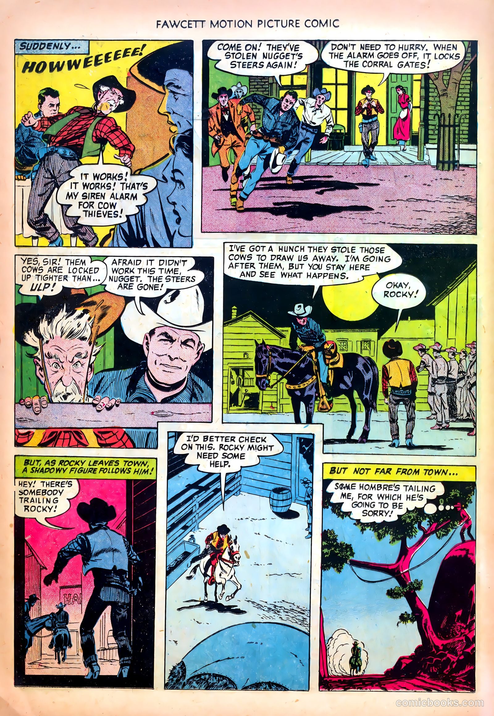 Motion Picture Comics 104 Vigilante Hideout #1 — page 16 of 36