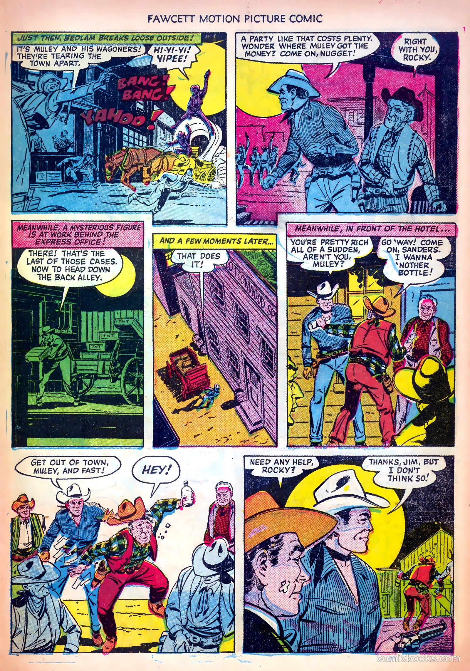 Motion Picture Comics 104 Vigilante Hideout #1 — page 19 of 36