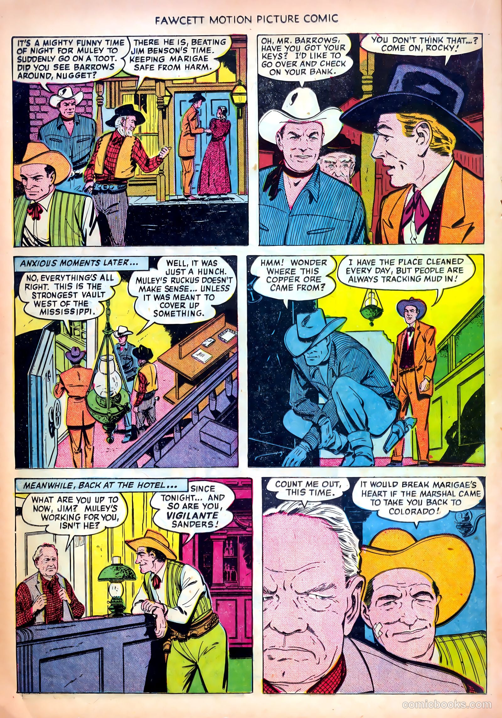 Motion Picture Comics 104 Vigilante Hideout #1 — page 20 of 36