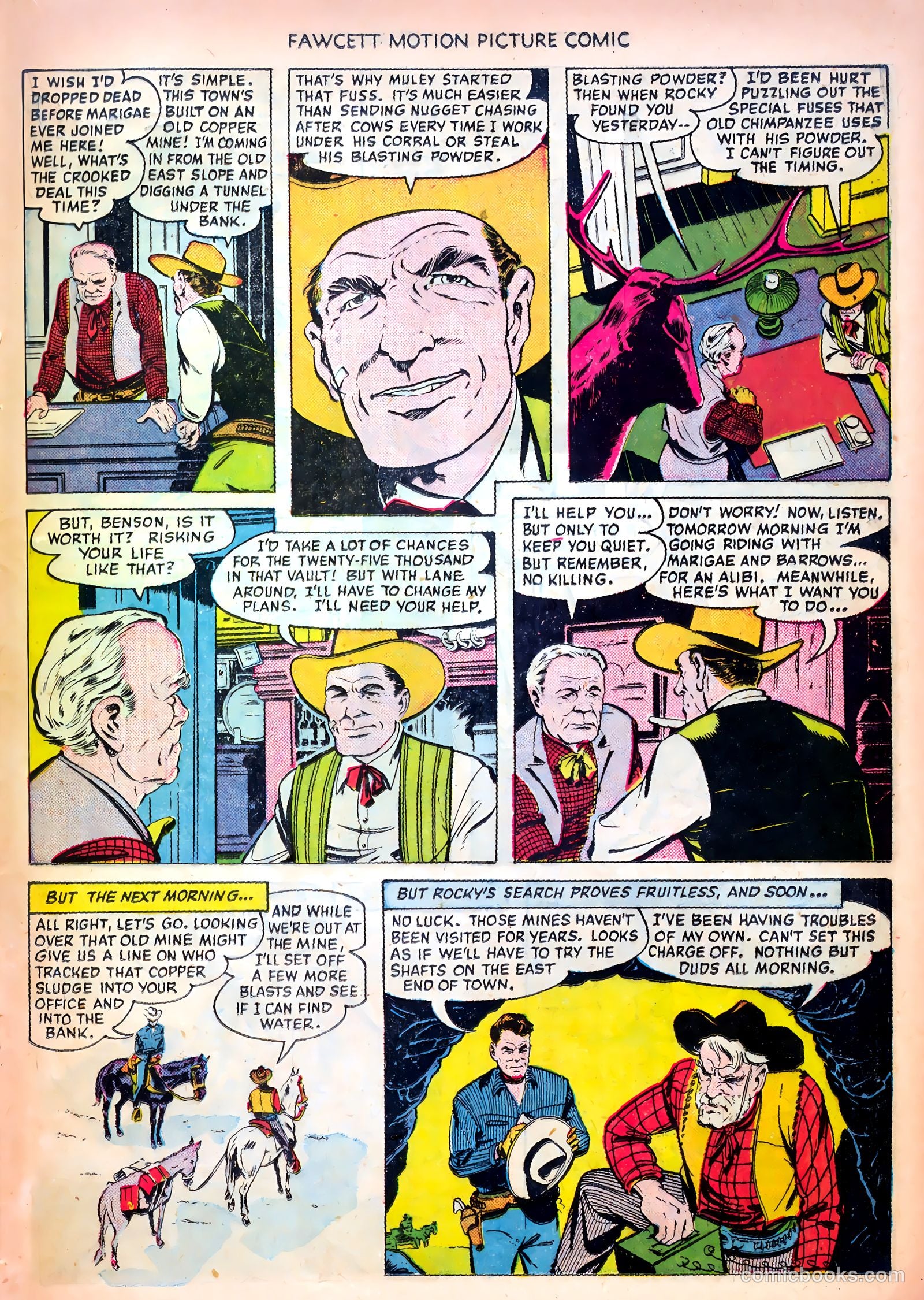 Motion Picture Comics 104 Vigilante Hideout #1 — page 21 of 36
