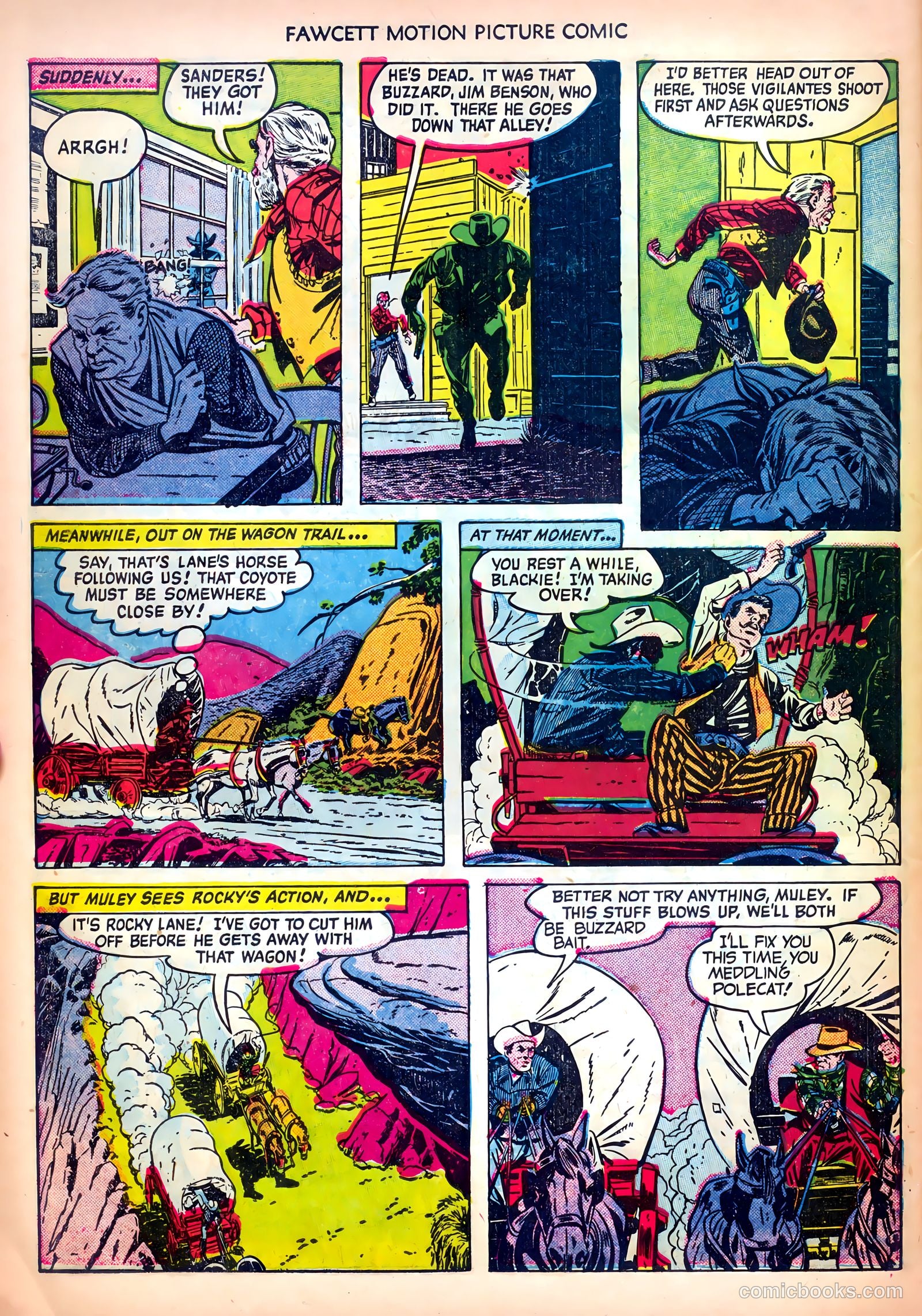 Motion Picture Comics 104 Vigilante Hideout #1 — page 30 of 36