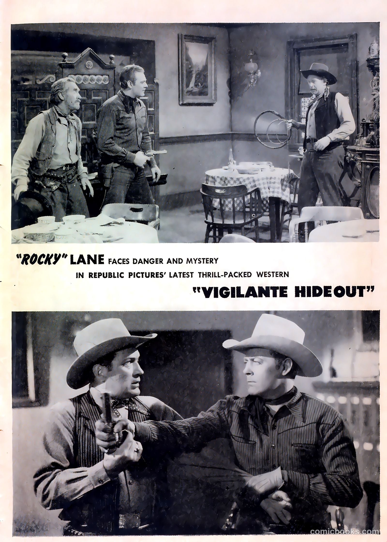 Motion Picture Comics 104 Vigilante Hideout #1 — page 35 of 36