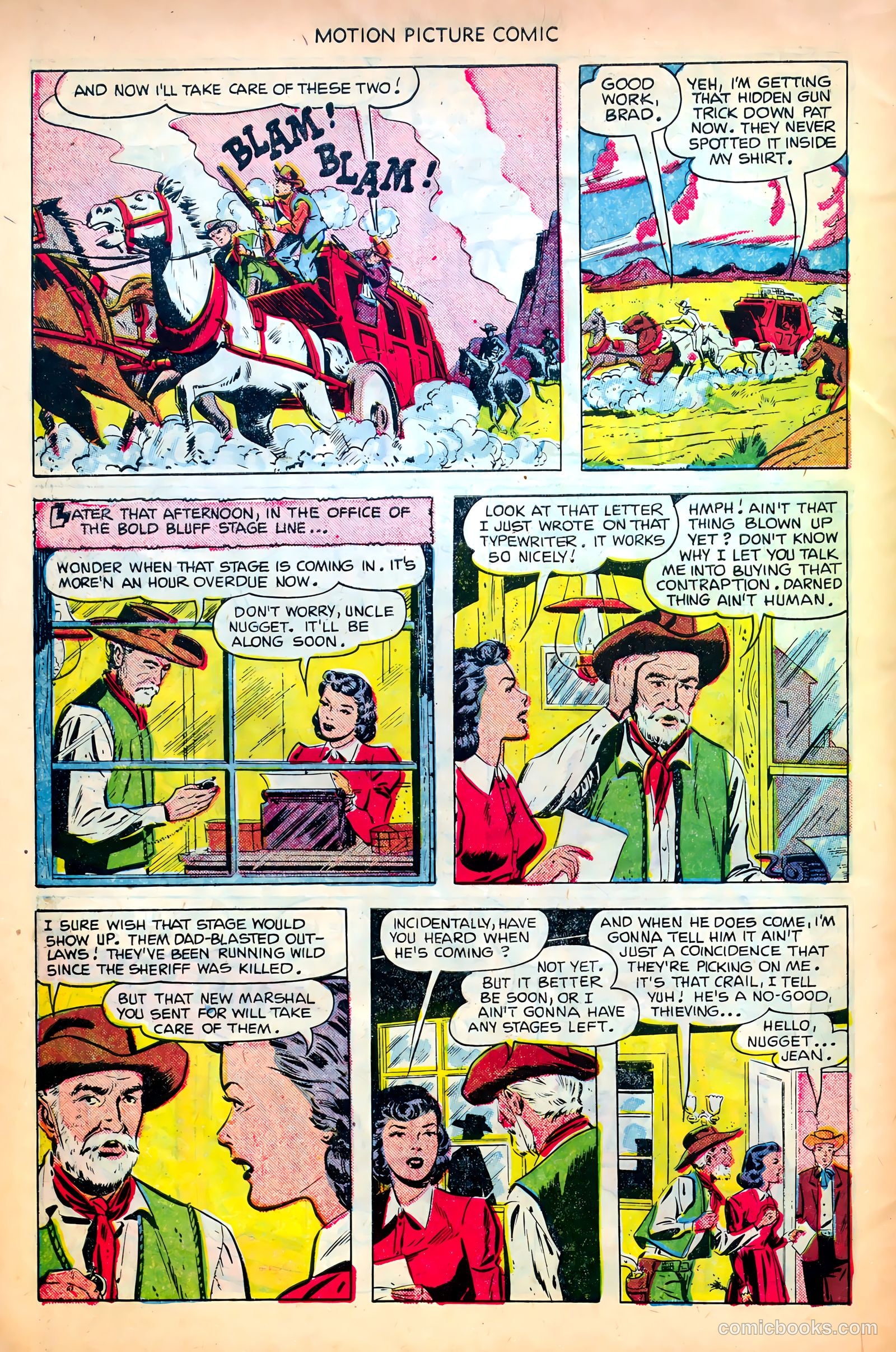Motion Picture Comics 107 Frisco Tornado #1 — page 6 of 36