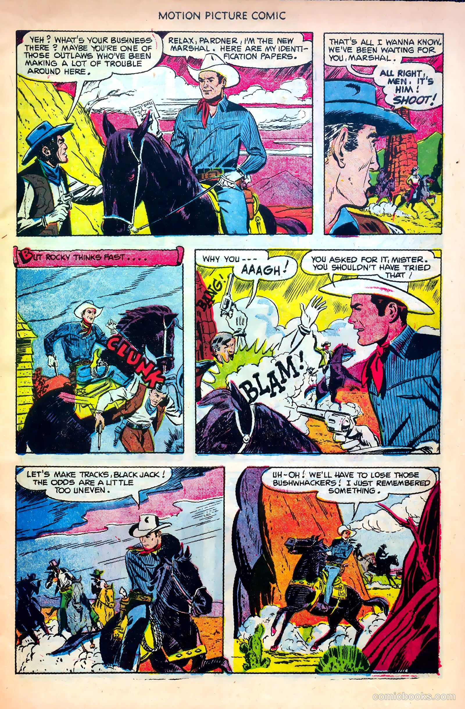 Motion Picture Comics 107 Frisco Tornado #1 — page 9 of 36