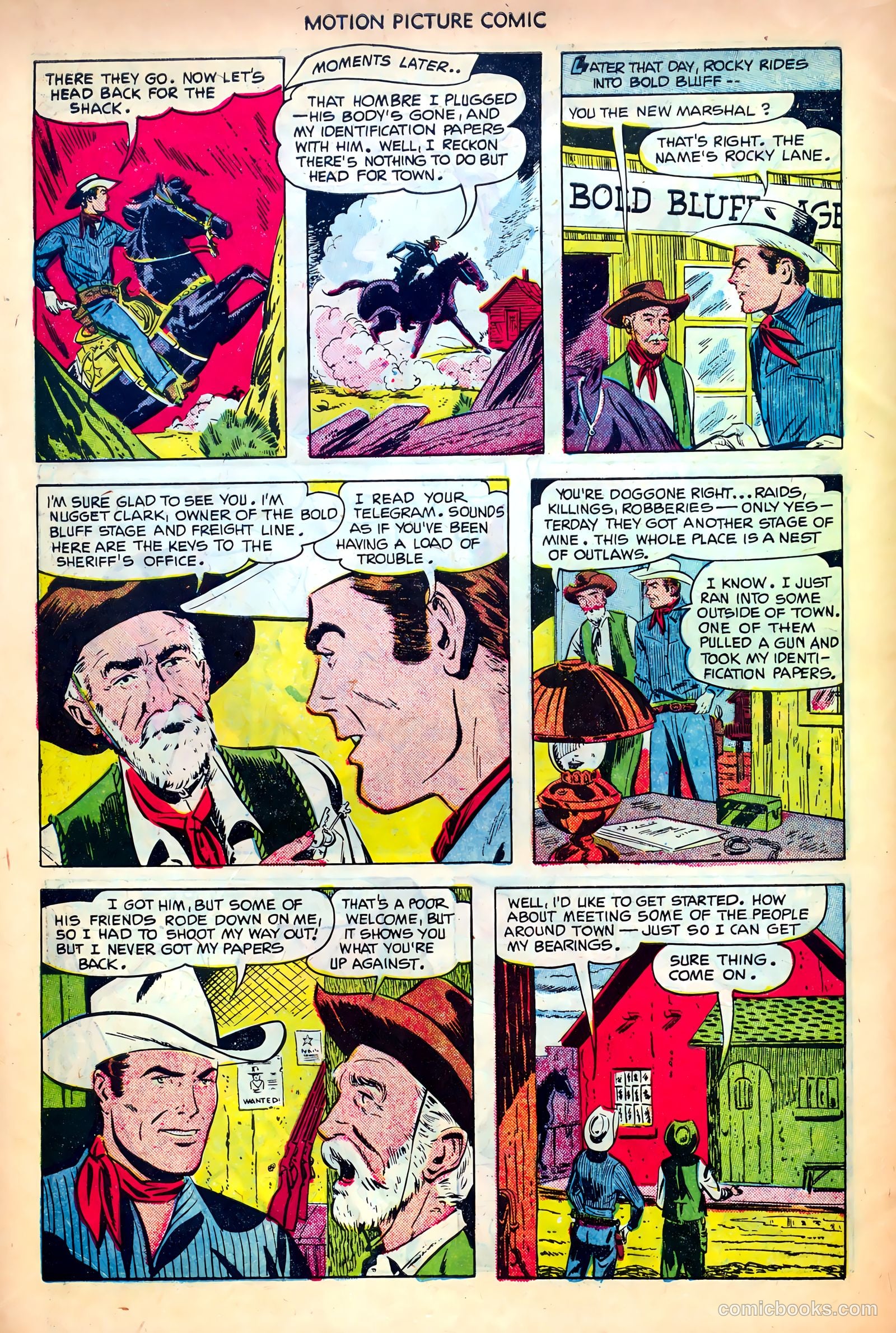 Motion Picture Comics 107 Frisco Tornado #1 — page 10 of 36