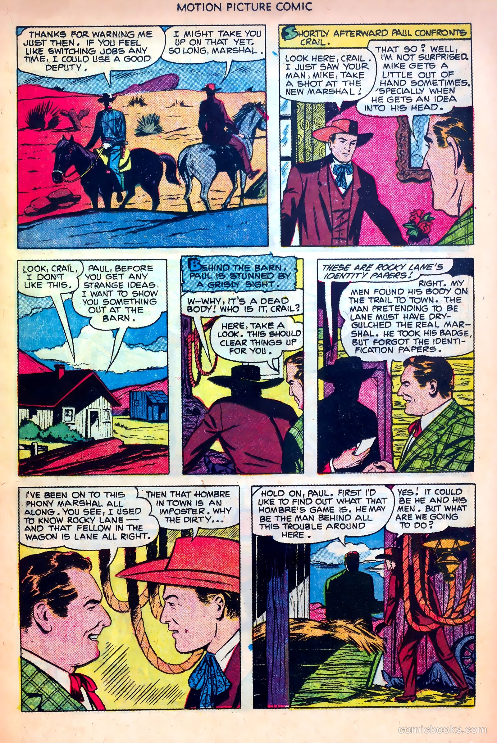 Motion Picture Comics 107 Frisco Tornado #1 — page 17 of 36
