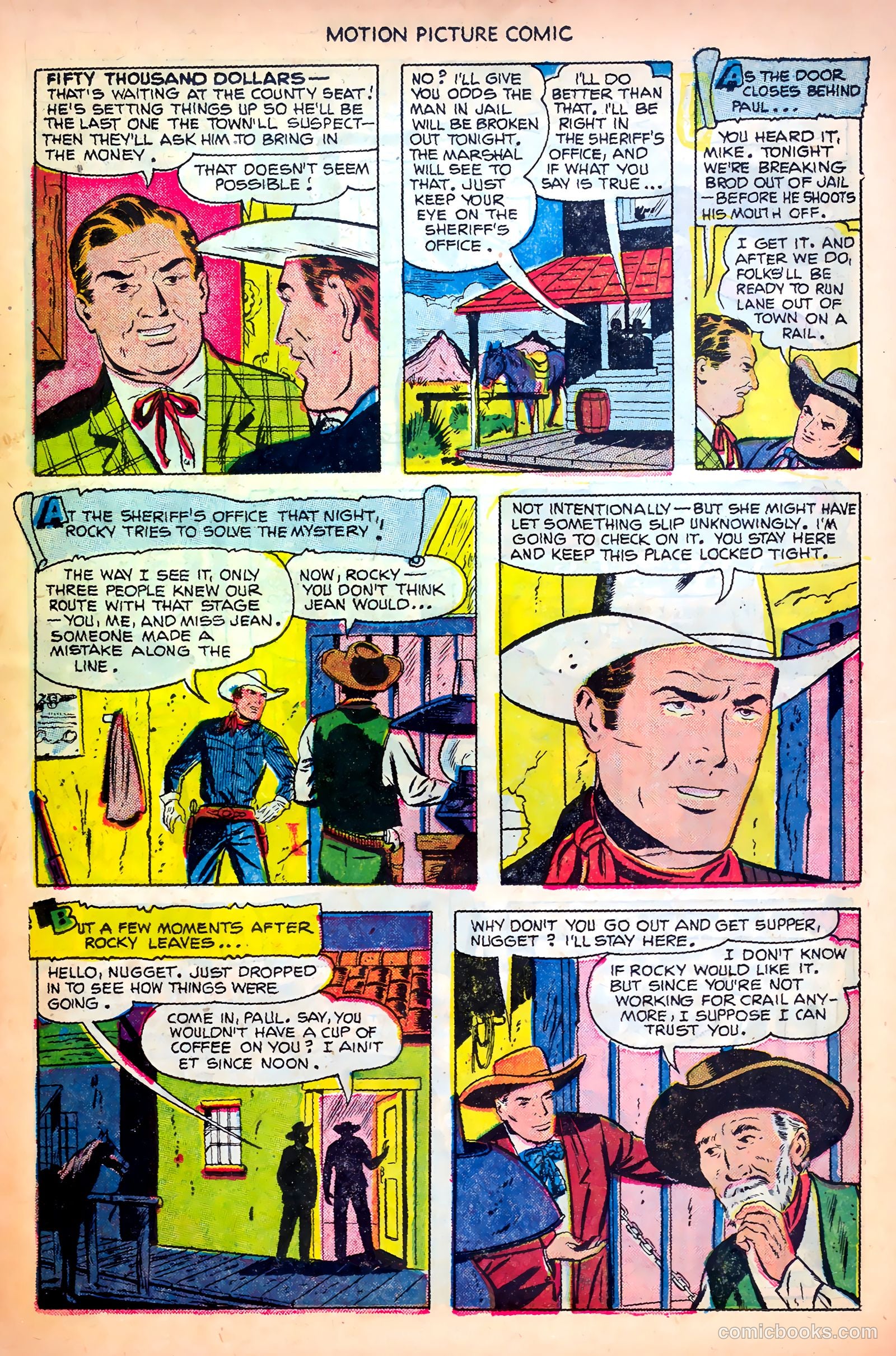 Motion Picture Comics 107 Frisco Tornado #1 — page 23 of 36