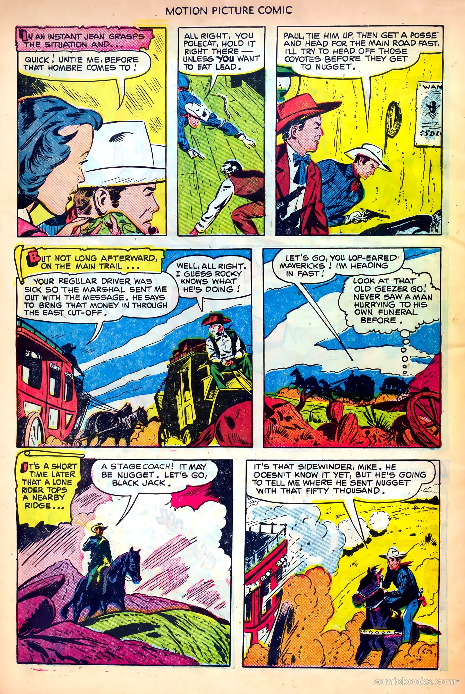 Motion Picture Comics 107 Frisco Tornado #1 — page 30 of 36