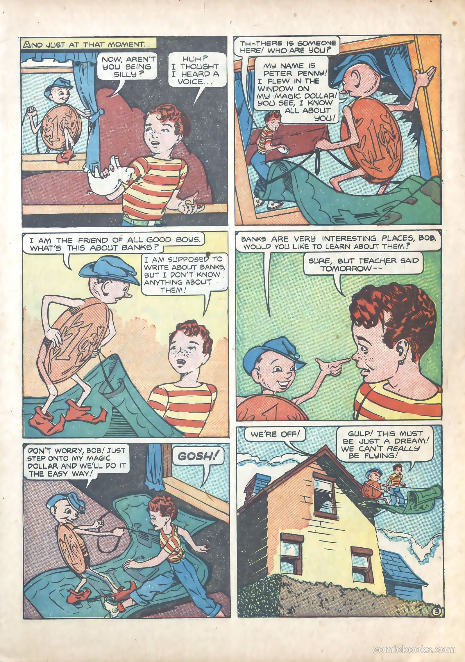 Peter Penny and His Magic Dollar #nn (1947) — page 3 of 15