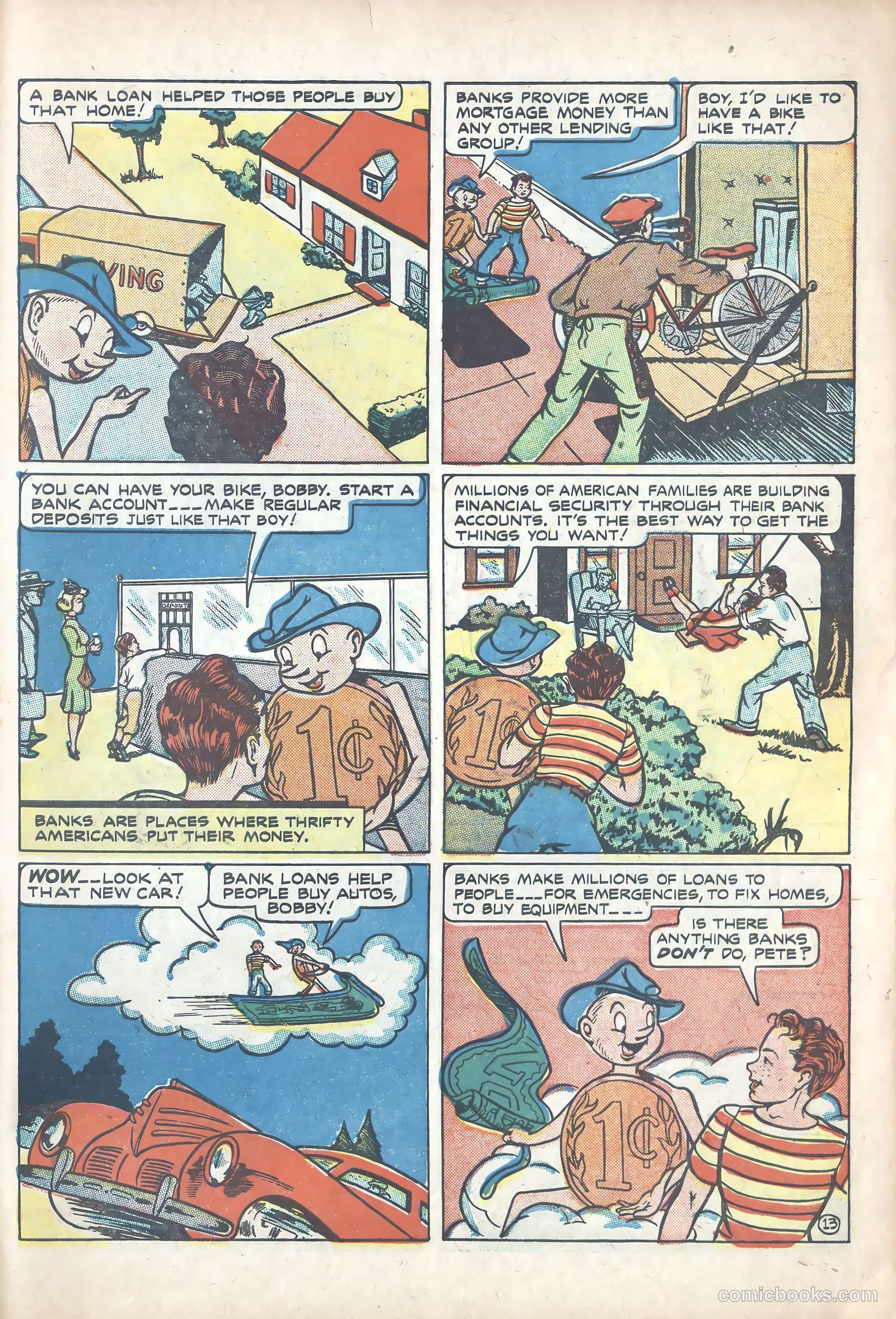 Peter Penny and His Magic Dollar #nn (1947) — page 13 of 15