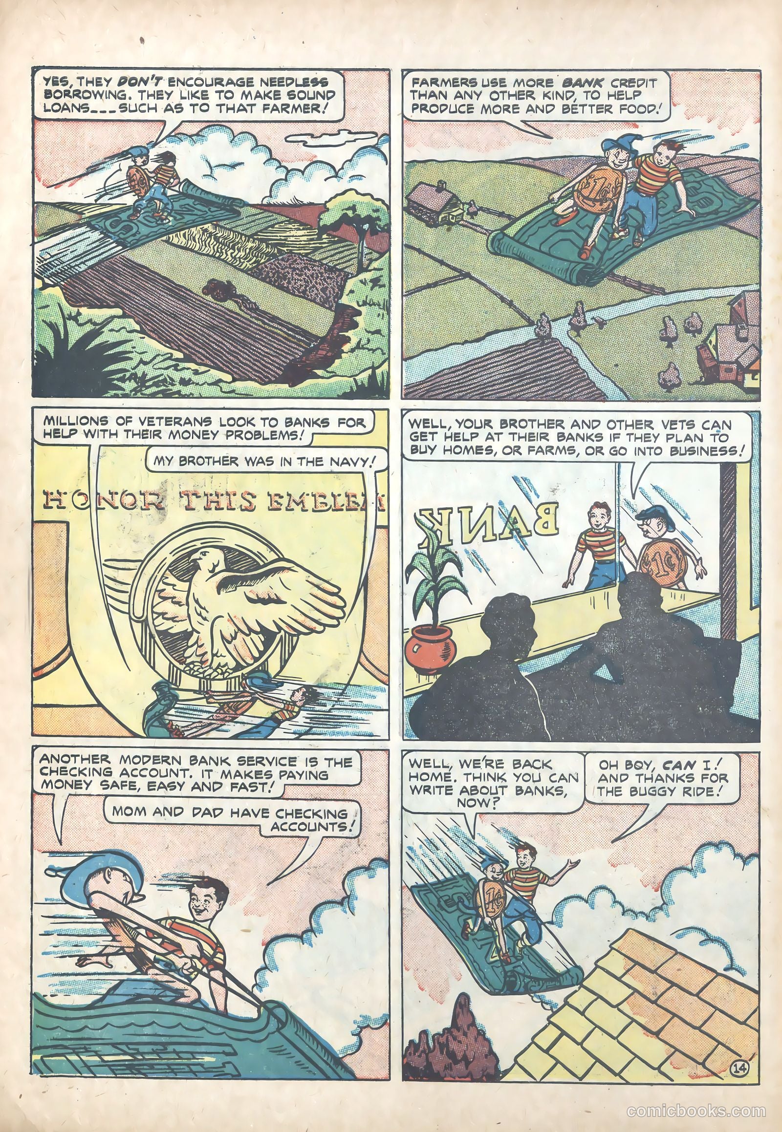Peter Penny and His Magic Dollar #nn (1947) — page 14 of 15