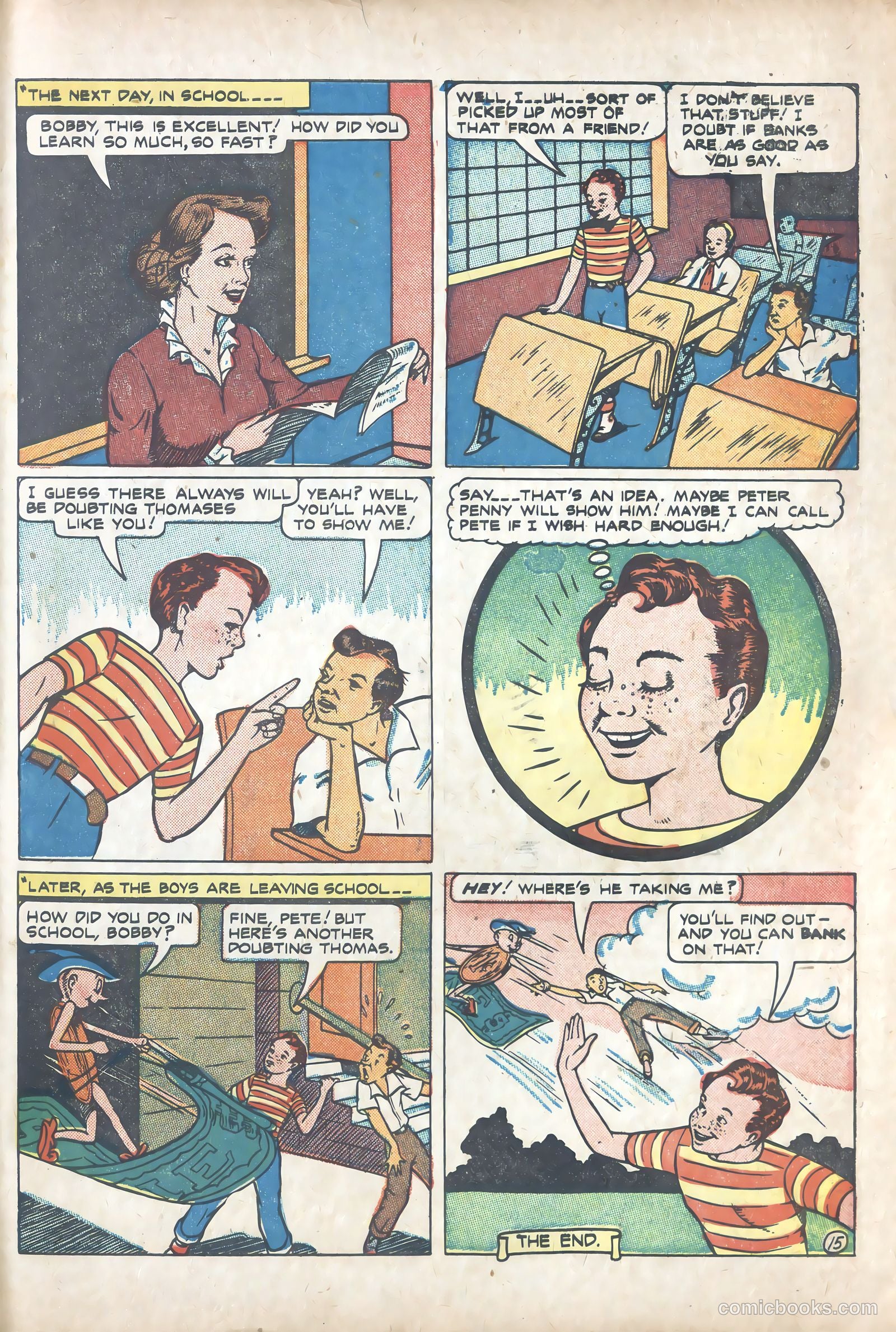Peter Penny and His Magic Dollar #nn (1947) — page 15 of 15