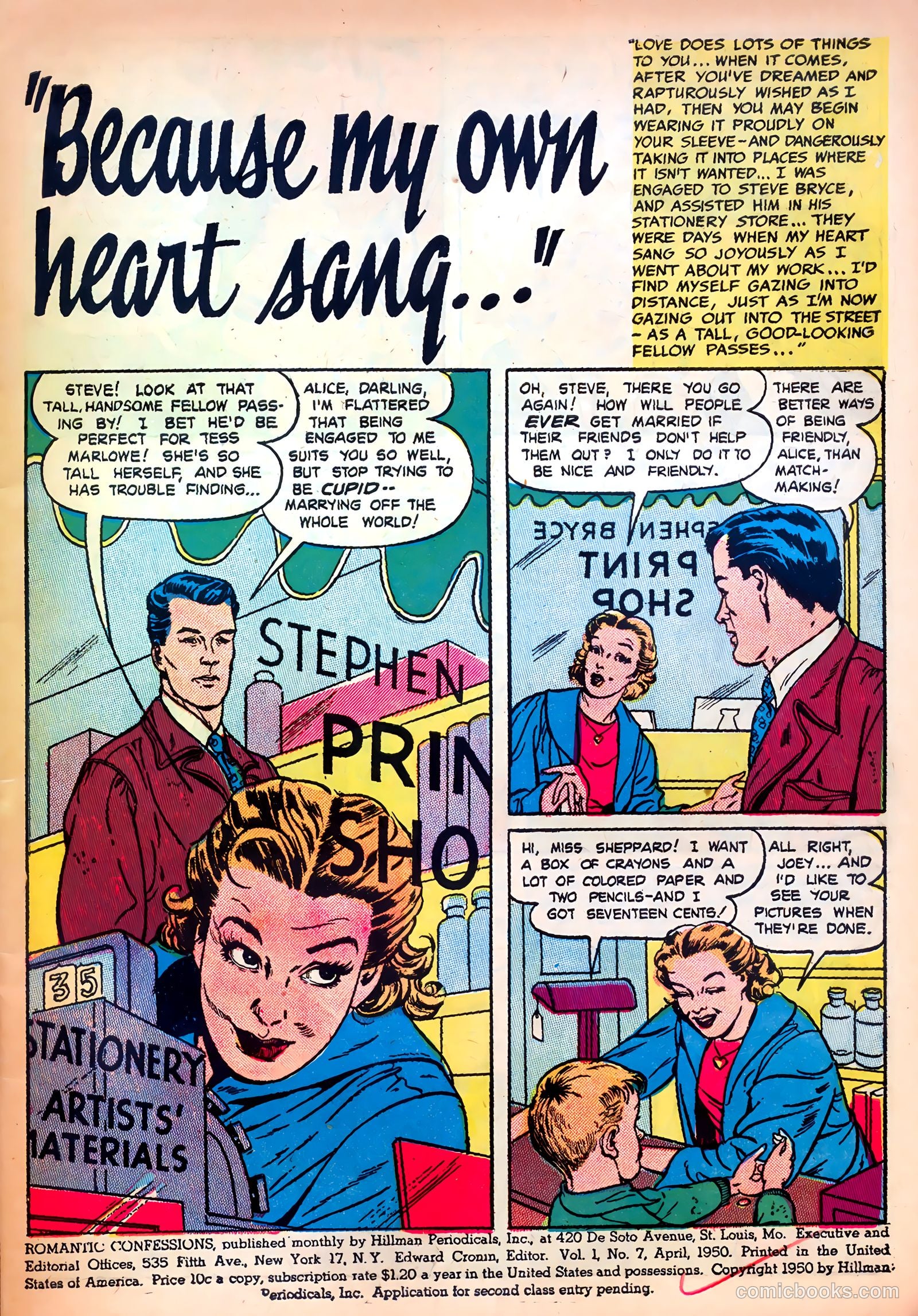 Romantic Confessions v1 #7 — page 3 of 52