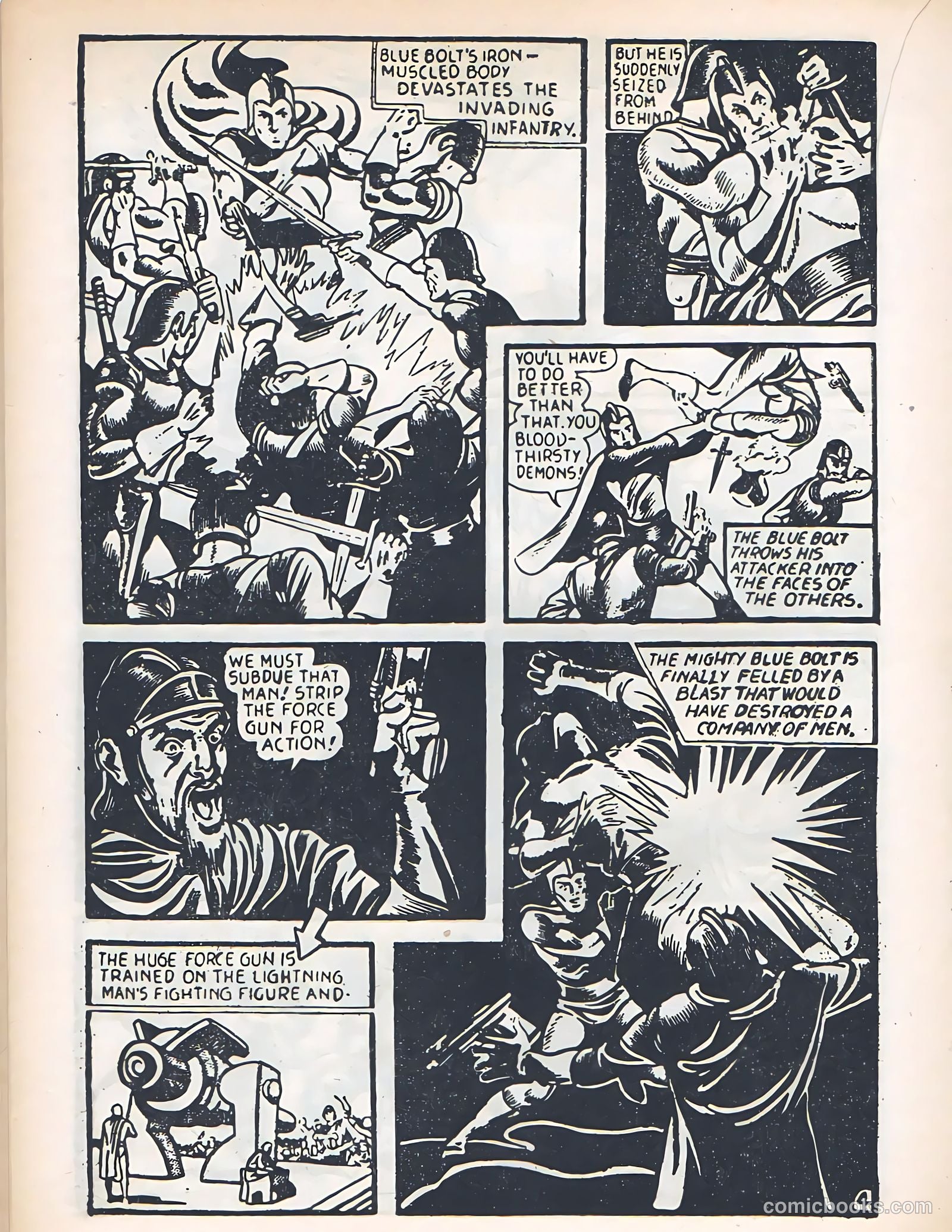 Blue Bolt #4 (1949) — page 22 of 36