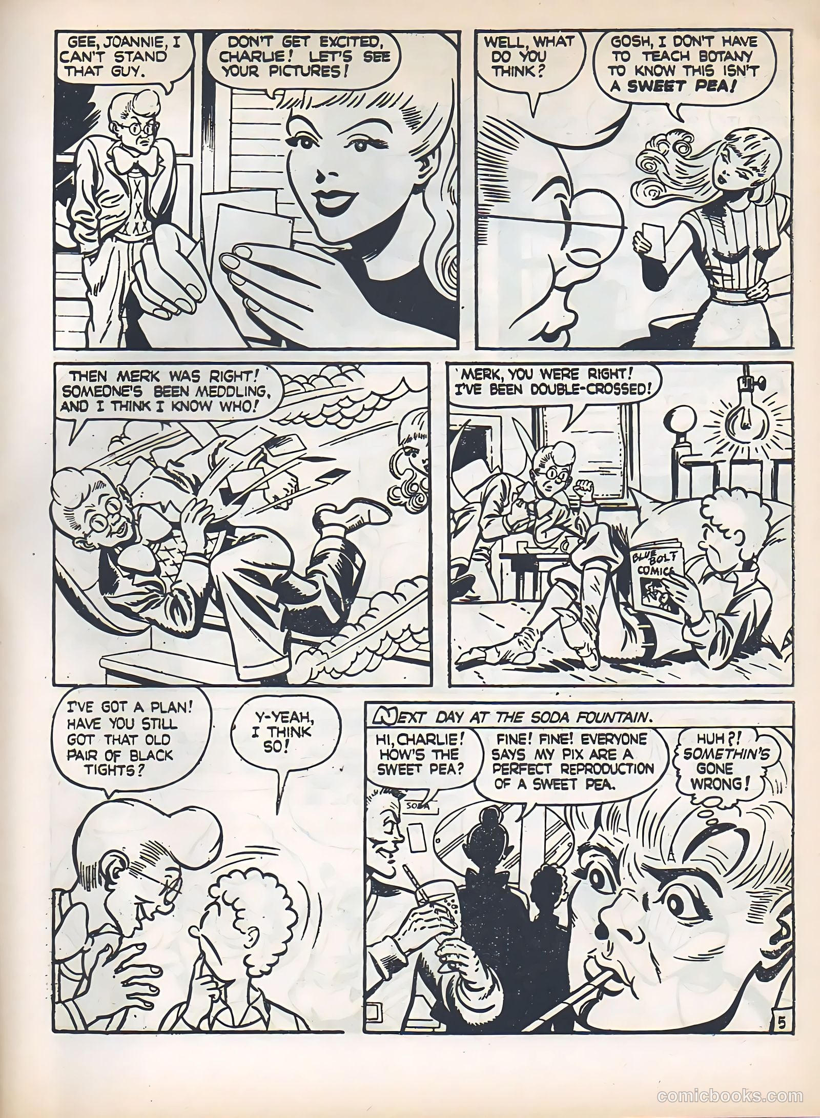 Blue Bolt #4 (1949) — page 33 of 36