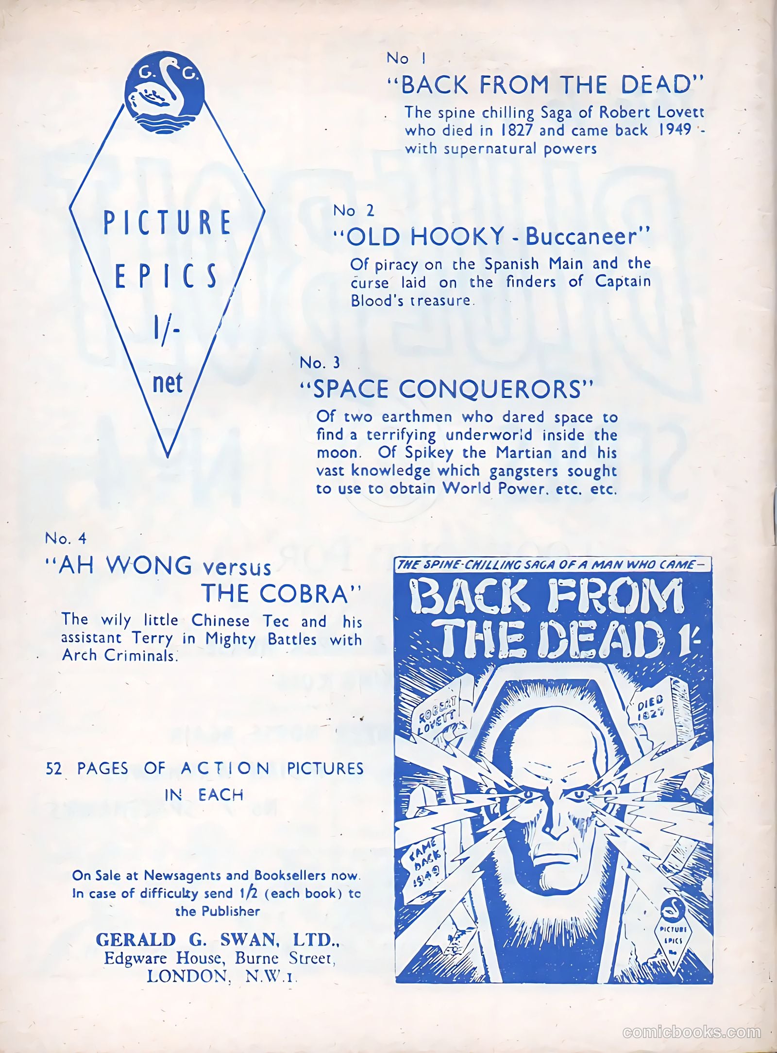 Blue Bolt #4 (1949) — page 36 of 36