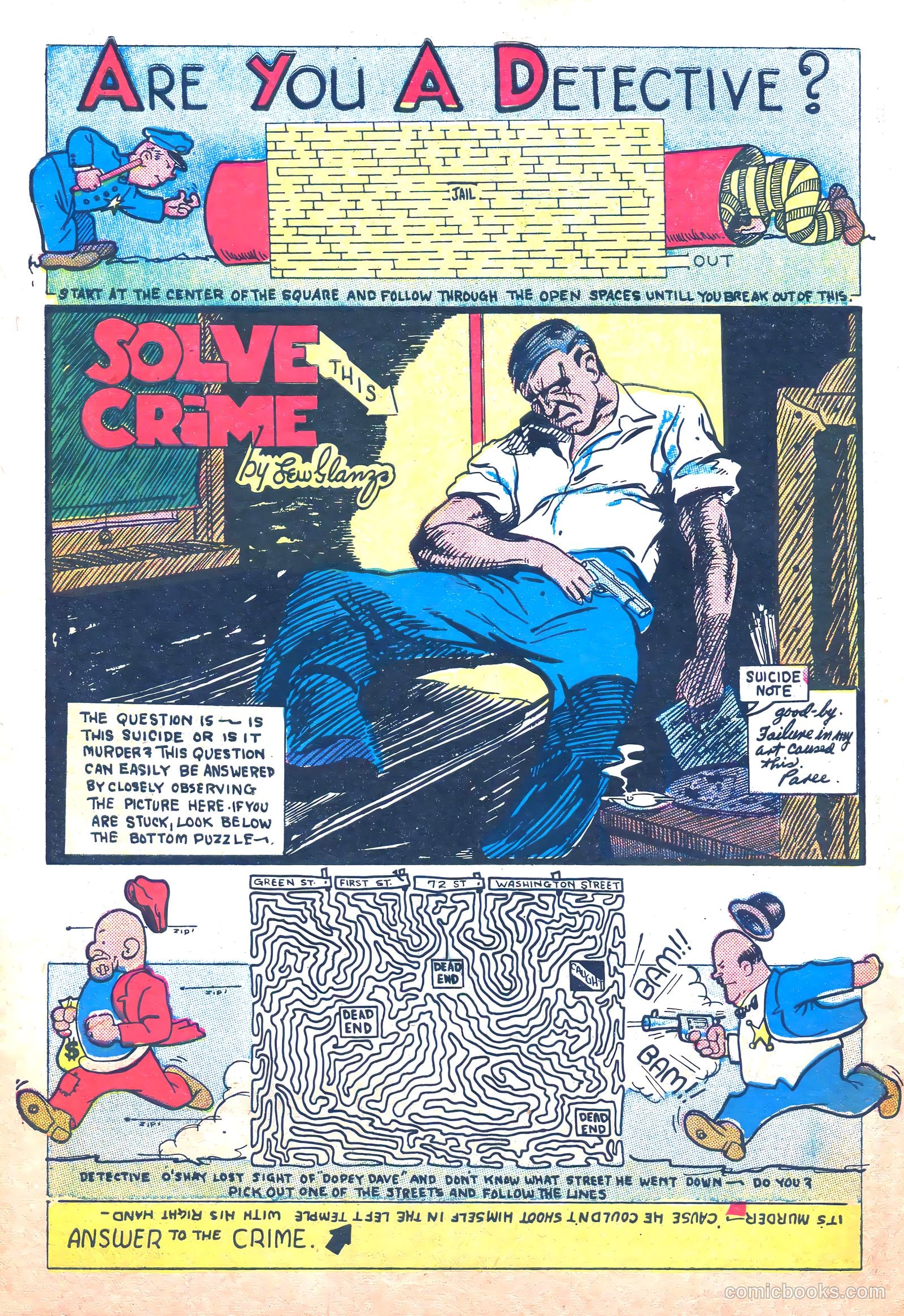Keen Detective Funnies 15 v2 #11 — page 42 of 68