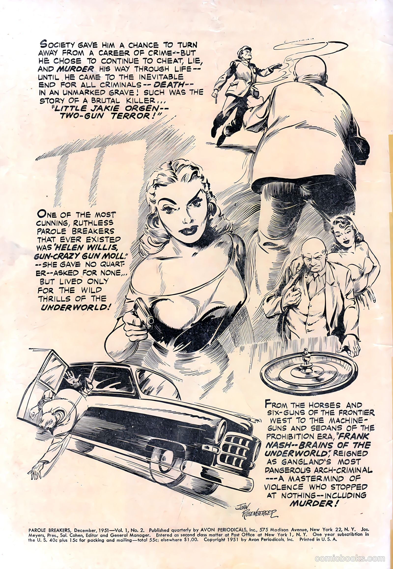 Parole Breakers #1 (1951) — page 2 of 36