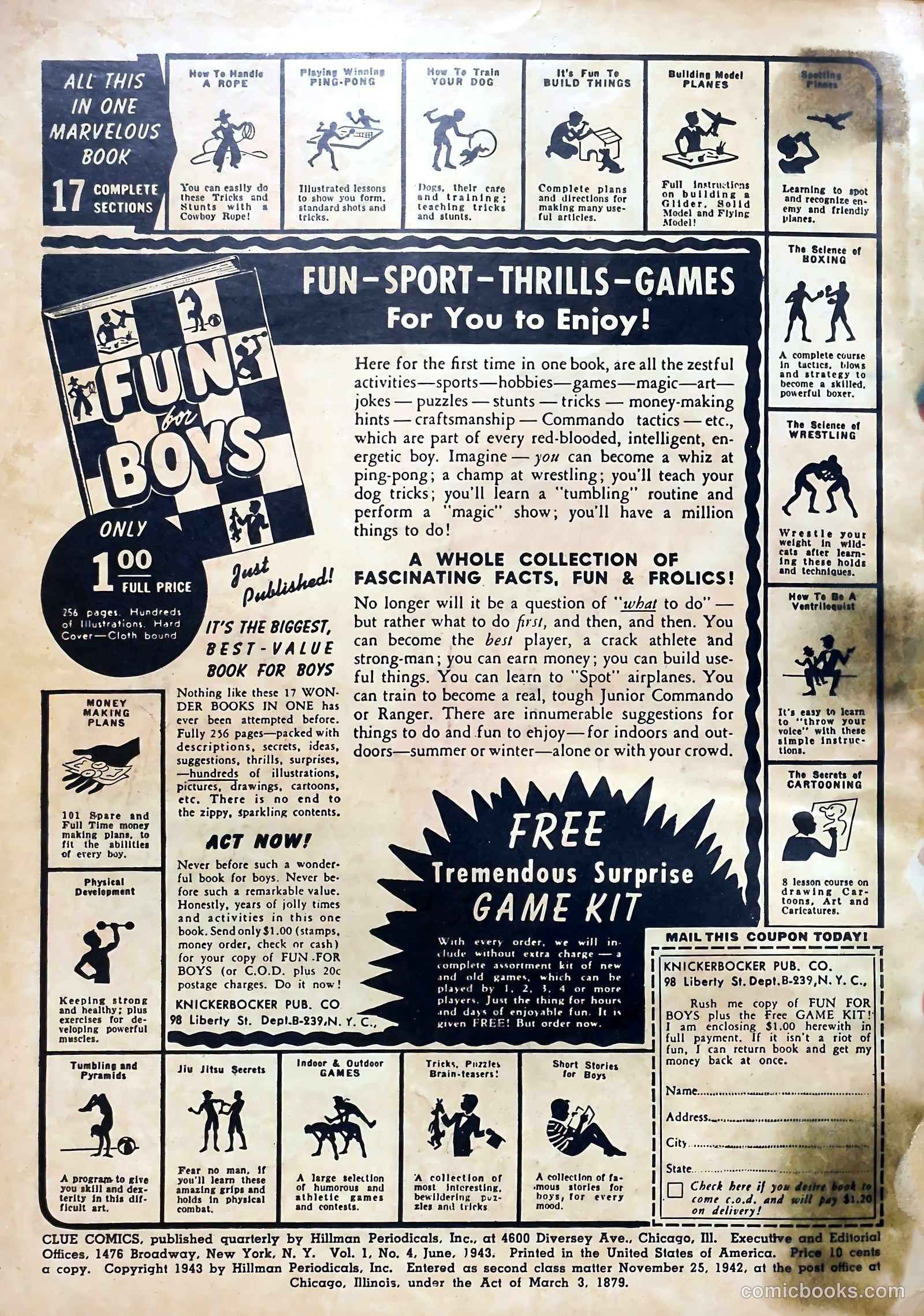Clue Comics #4 (1943) — page 2 of 68
