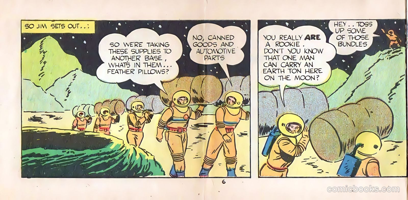 Jim Solar Space Sheriff Defeats the Moon Missile Men #1 (1957) — page 6 of 16