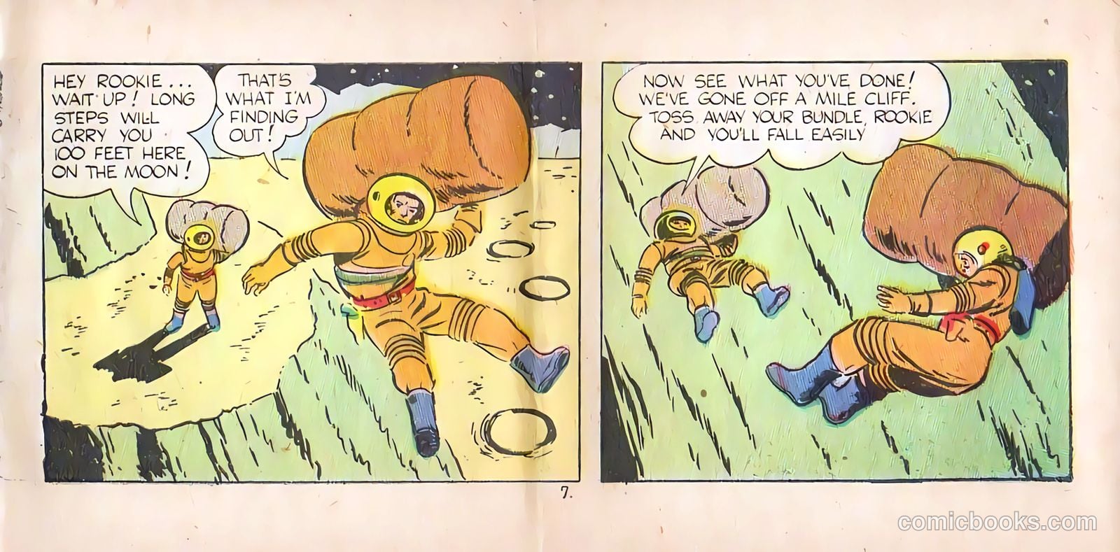 Jim Solar Space Sheriff Defeats the Moon Missile Men #1 (1957) — page 7 of 16