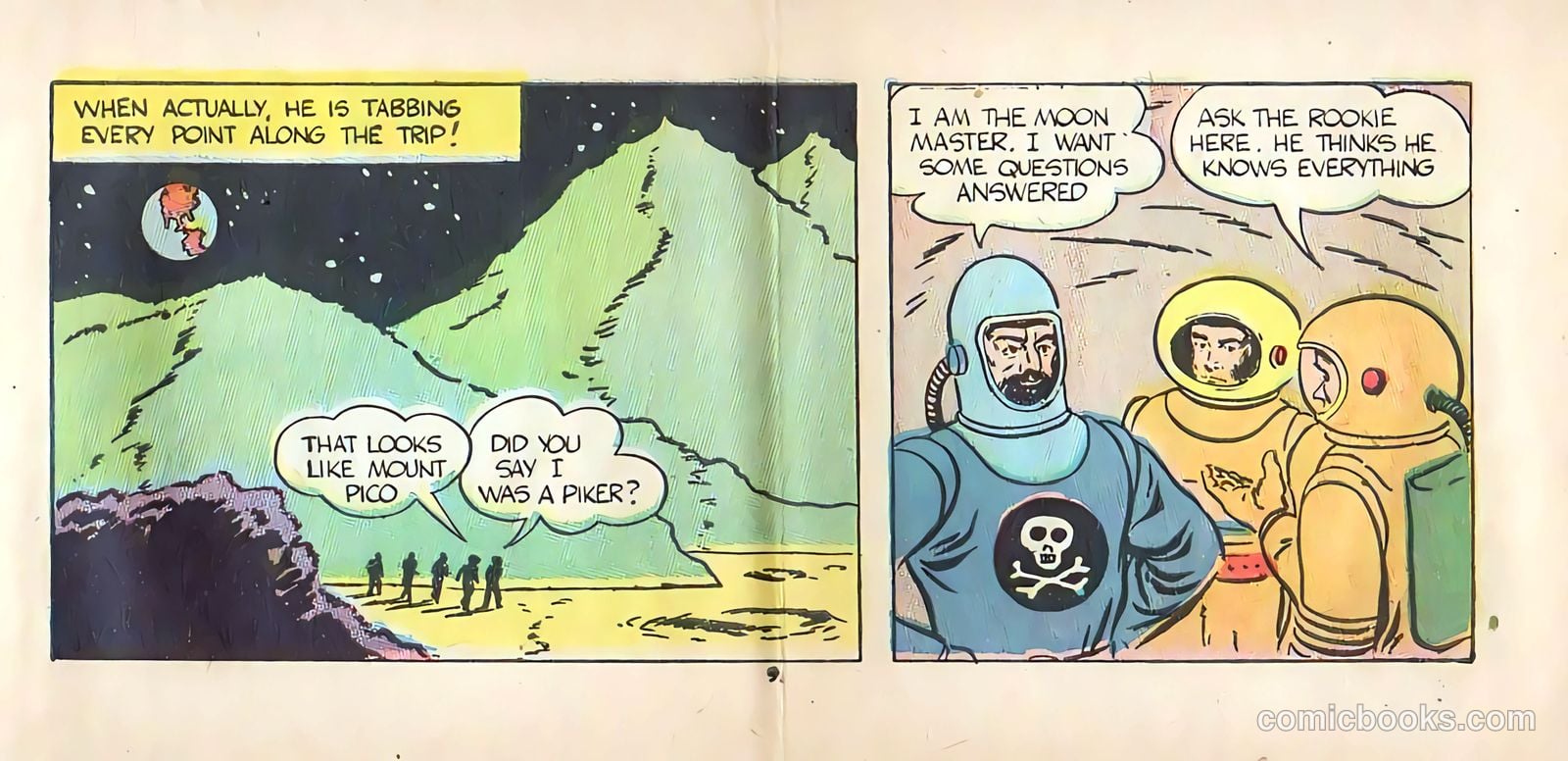 Jim Solar Space Sheriff Defeats the Moon Missile Men #1 (1957) — page 9 of 16