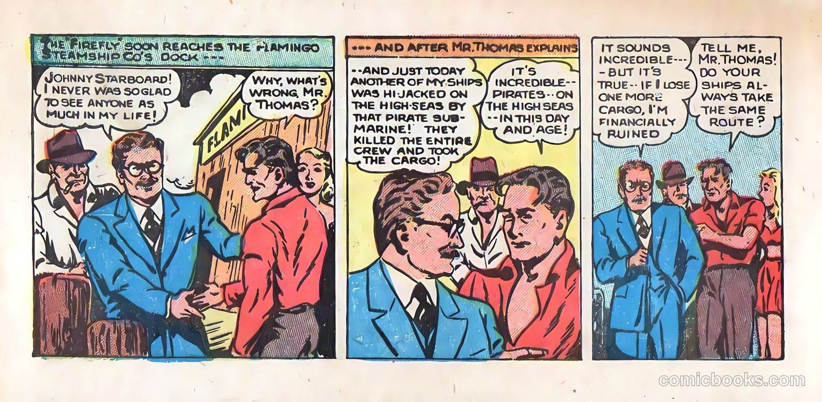 Johnny Starboard and the Underseas Pirates #1 (1948) — page 6 of 23