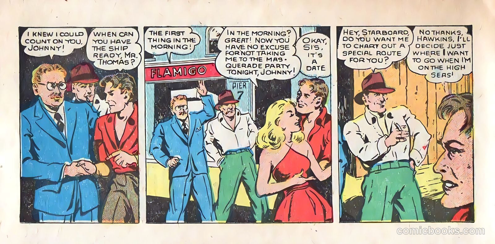 Johnny Starboard and the Underseas Pirates #1 (1948) — page 8 of 23