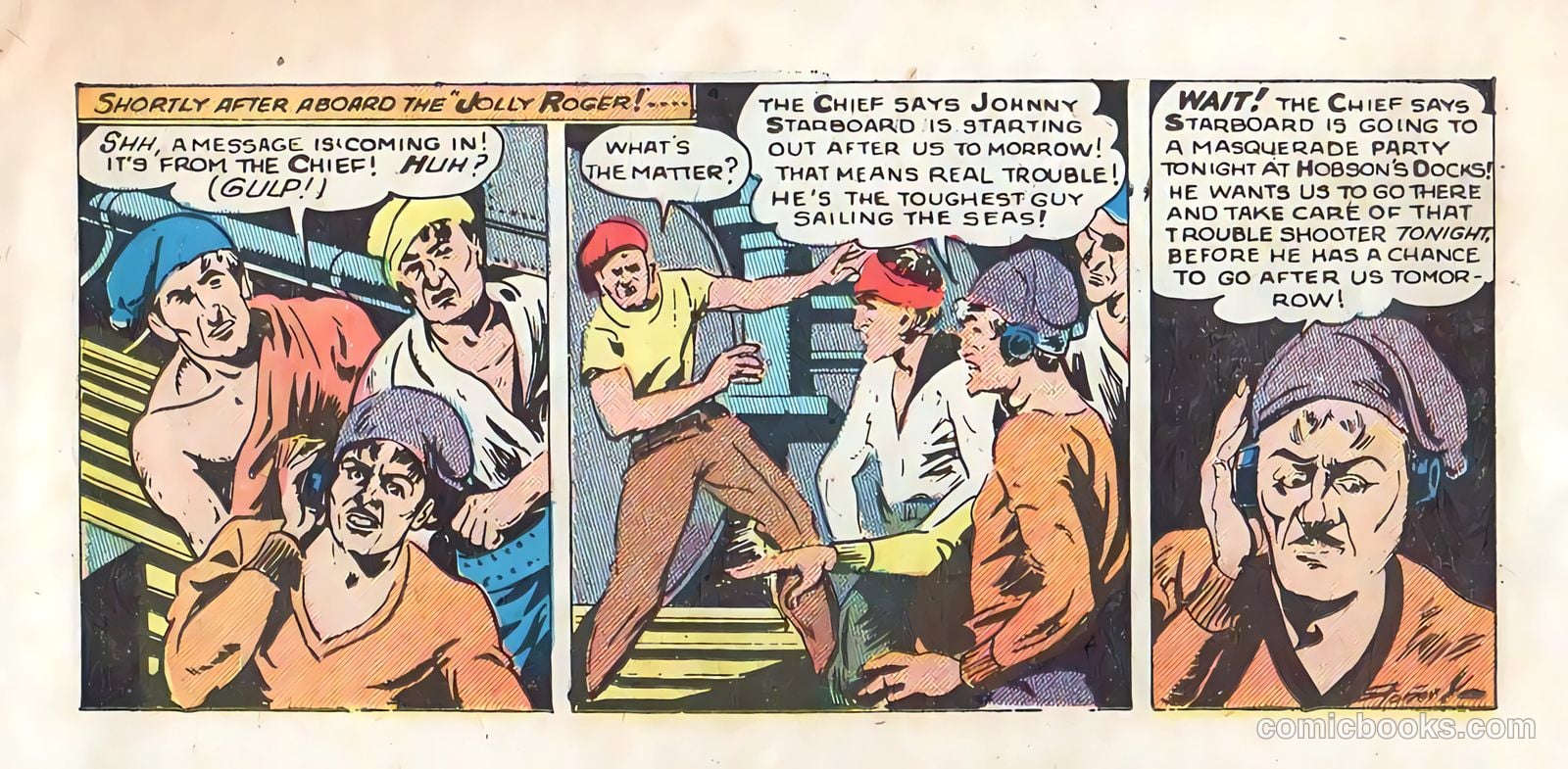 Johnny Starboard and the Underseas Pirates #1 (1948) — page 9 of 23