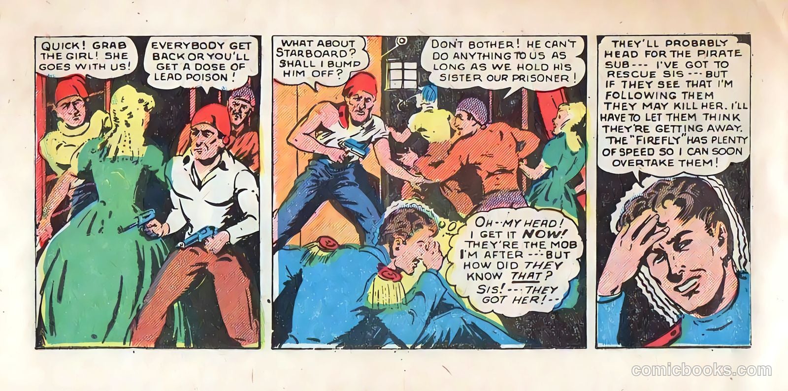 Johnny Starboard and the Underseas Pirates #1 (1948) — page 12 of 23