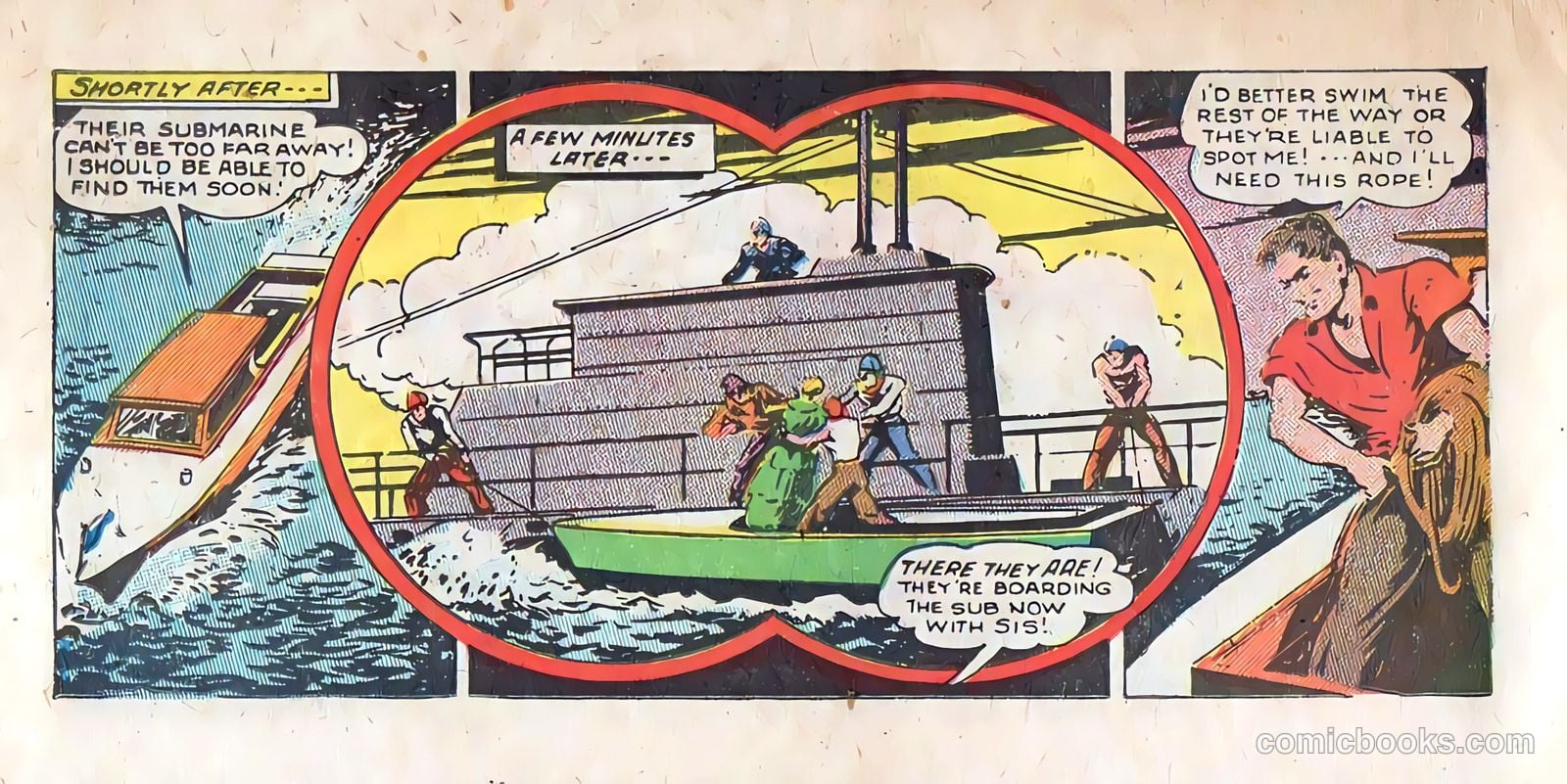 Johnny Starboard and the Underseas Pirates #1 (1948) — page 14 of 23