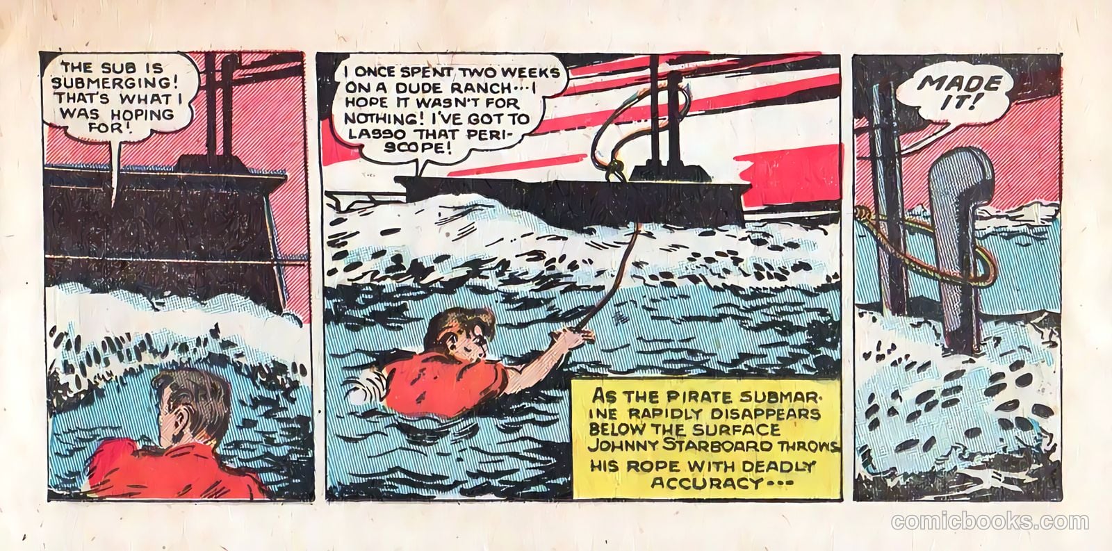 Johnny Starboard and the Underseas Pirates #1 (1948) — page 15 of 23