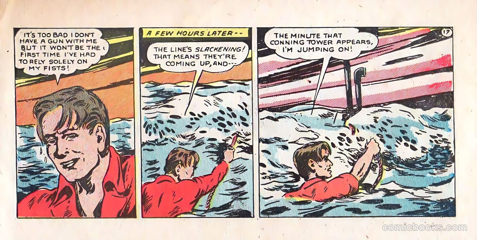 Johnny Starboard and the Underseas Pirates #1 (1948) — page 17 of 23