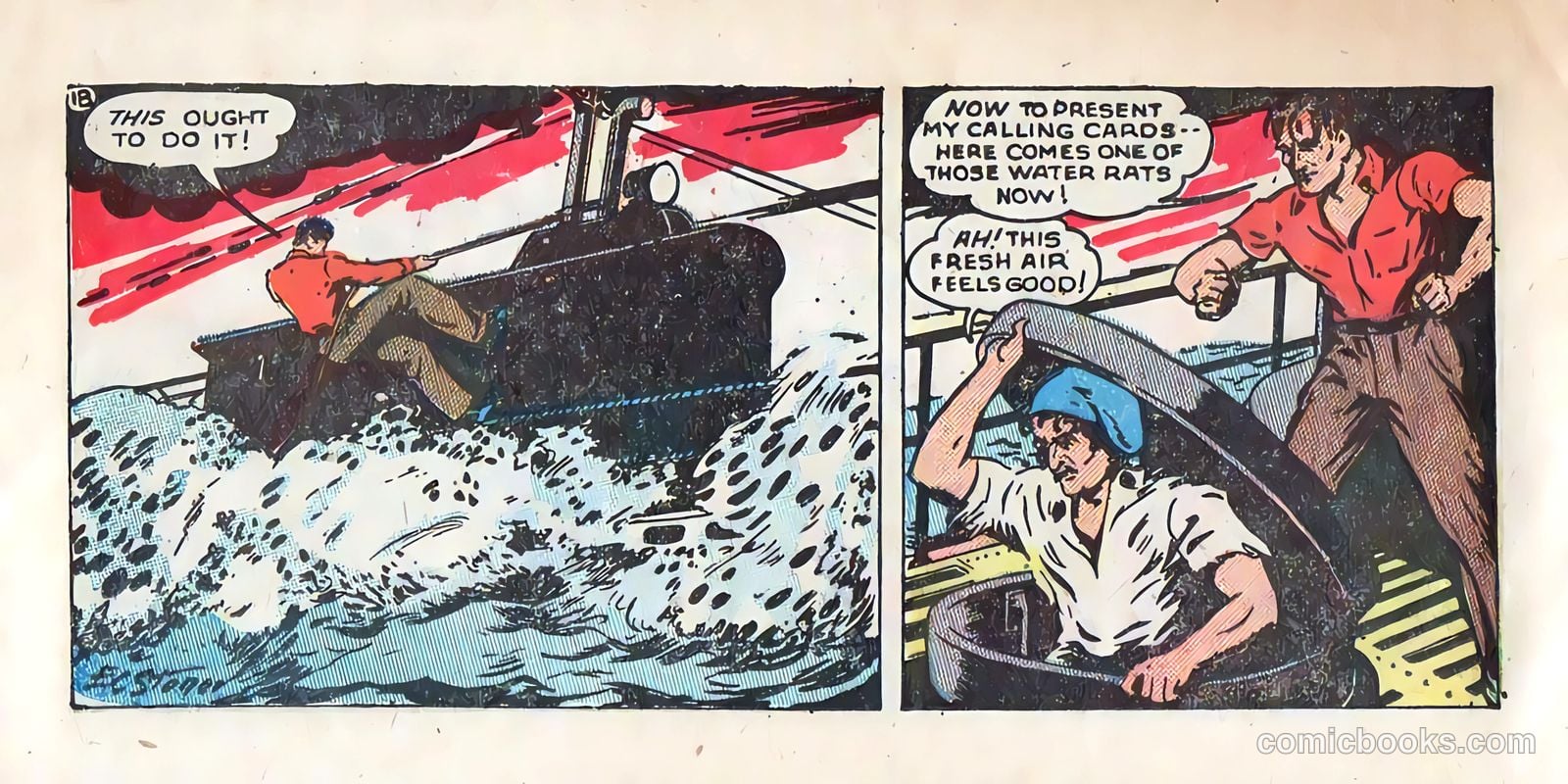 Johnny Starboard and the Underseas Pirates #1 (1948) — page 18 of 23