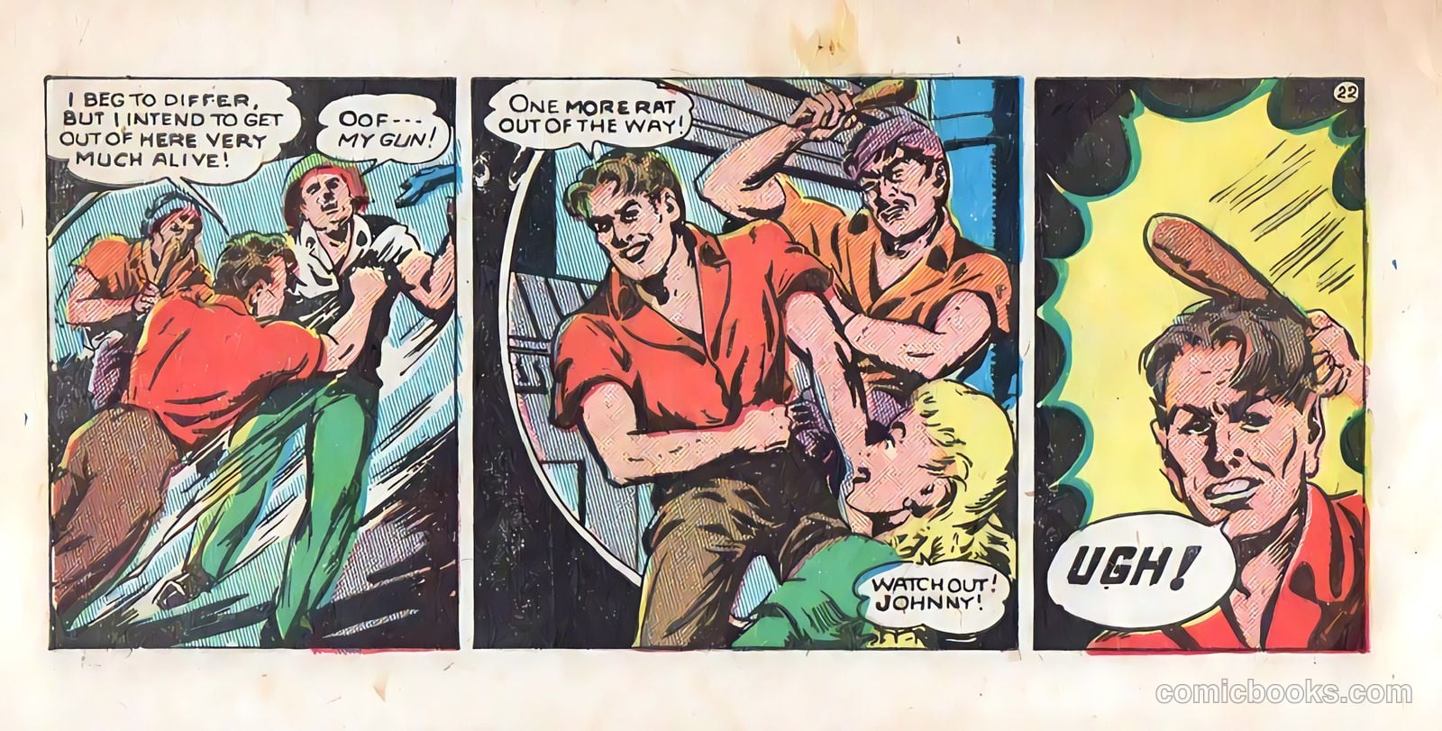 Johnny Starboard and the Underseas Pirates #1 (1948) — page 22 of 23