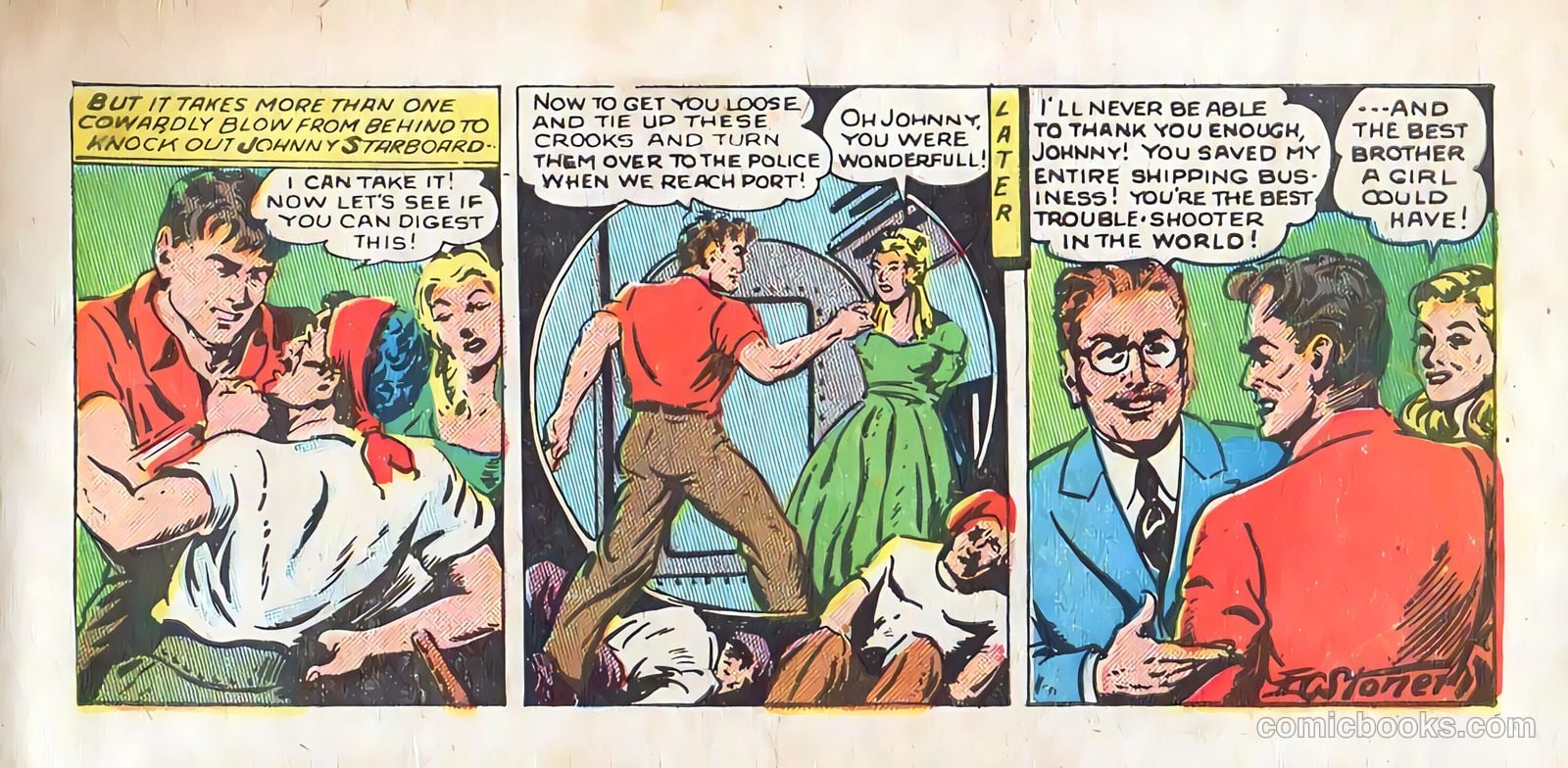 Johnny Starboard and the Underseas Pirates #1 (1948) — page 23 of 23