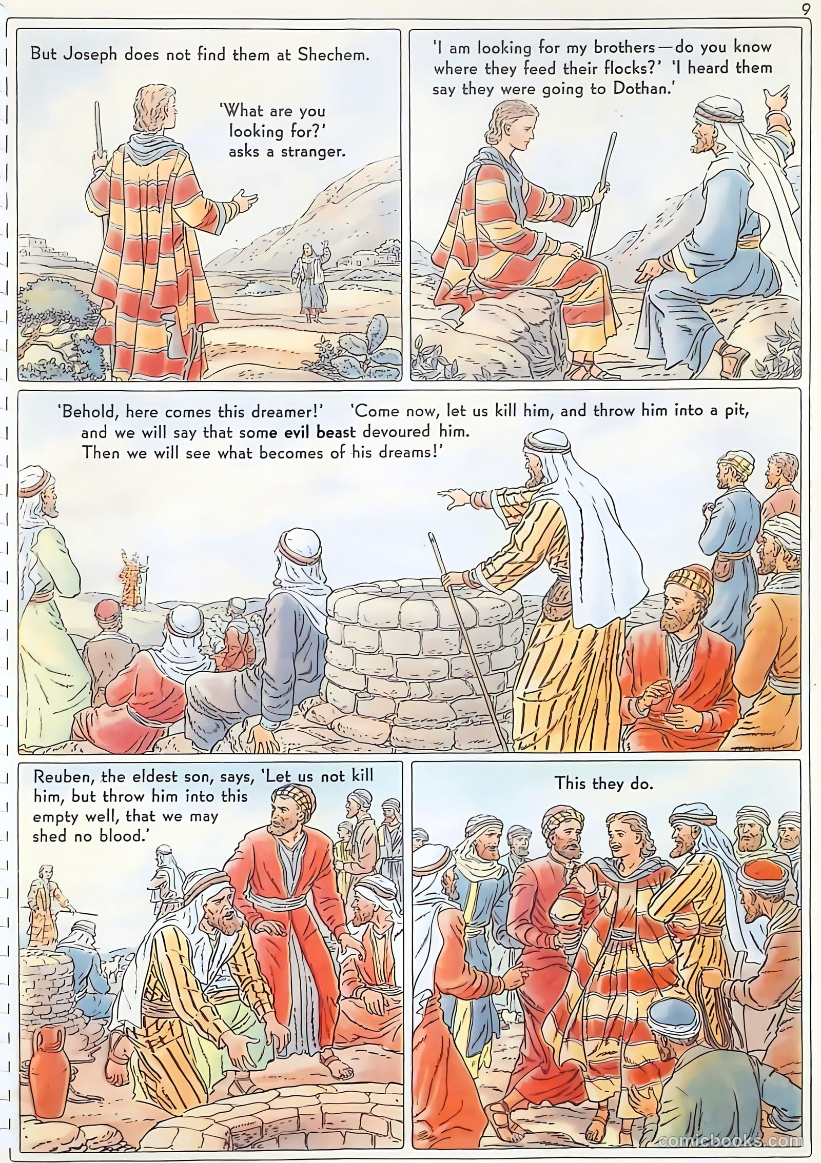 The Life of Joseph Visualized #nn (1946) — page 9 of 48