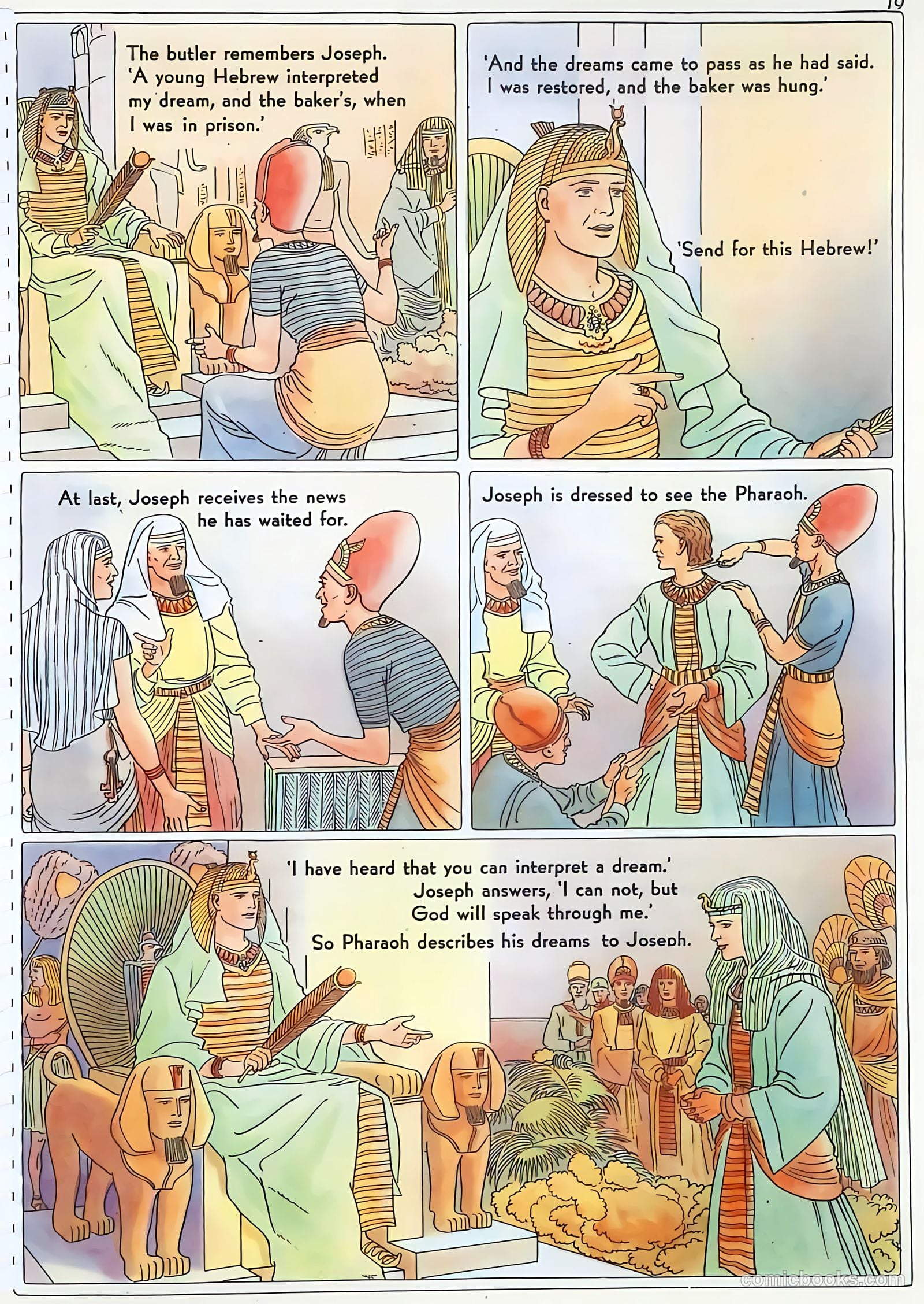 The Life of Joseph Visualized #nn (1946) — page 19 of 48
