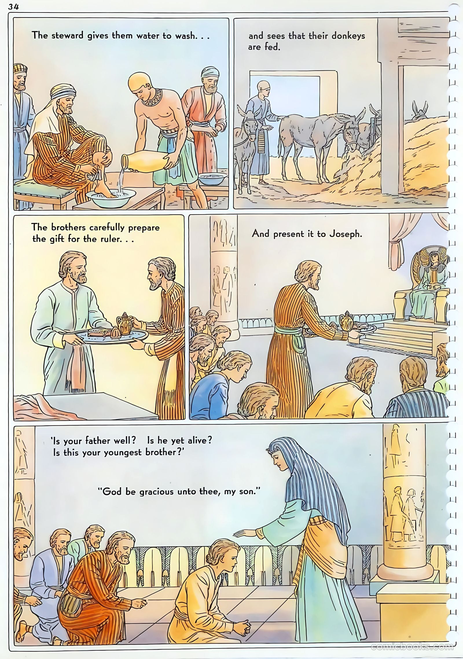 The Life of Joseph Visualized #nn (1946) — page 34 of 48