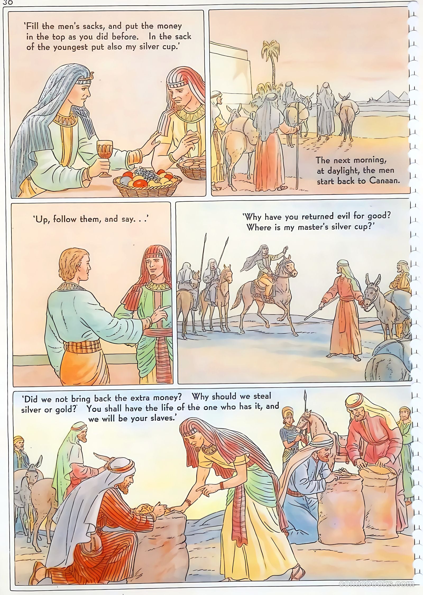 The Life of Joseph Visualized #nn (1946) — page 36 of 48