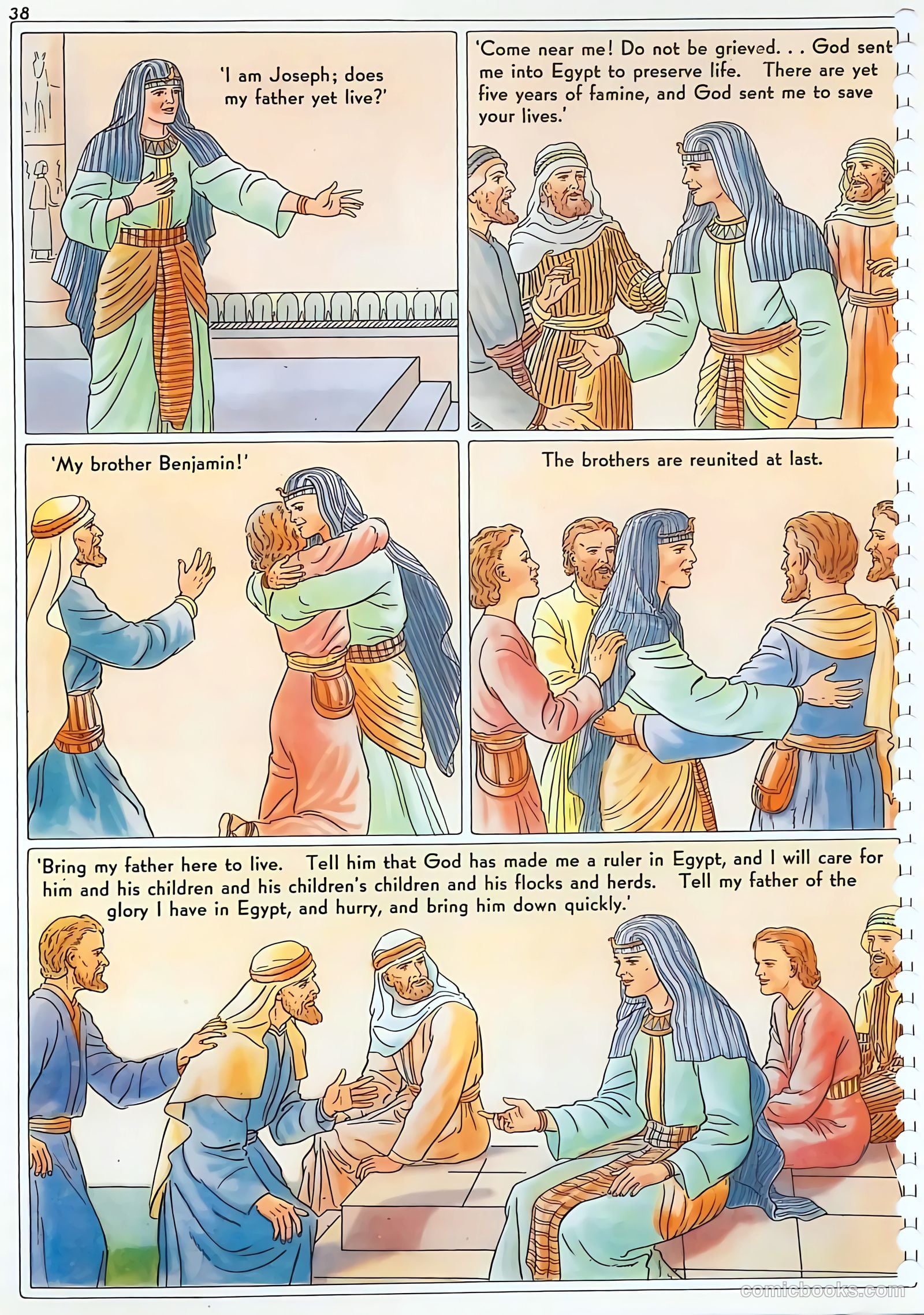 The Life of Joseph Visualized #nn (1946) — page 38 of 48