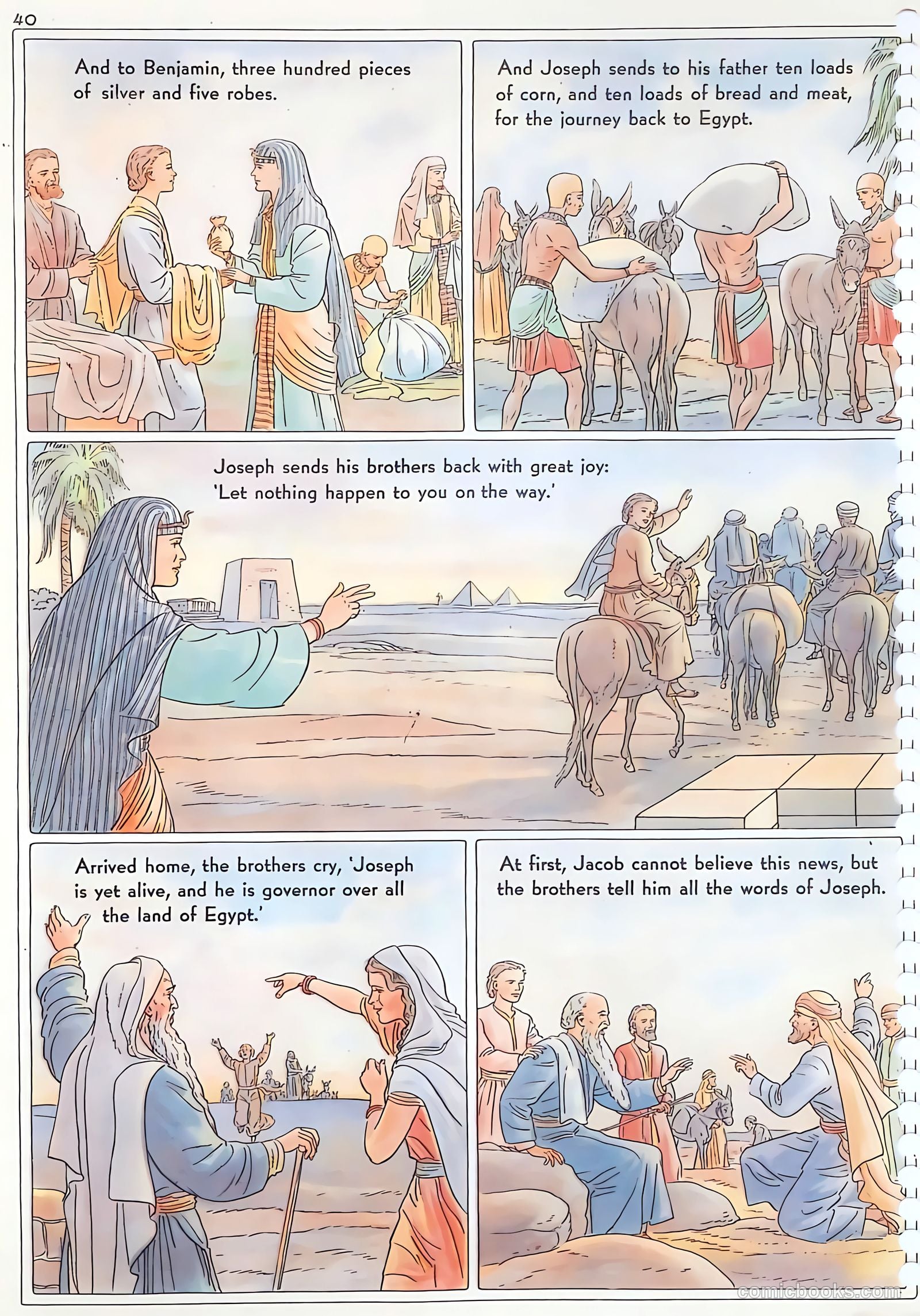 The Life of Joseph Visualized #nn (1946) — page 40 of 48