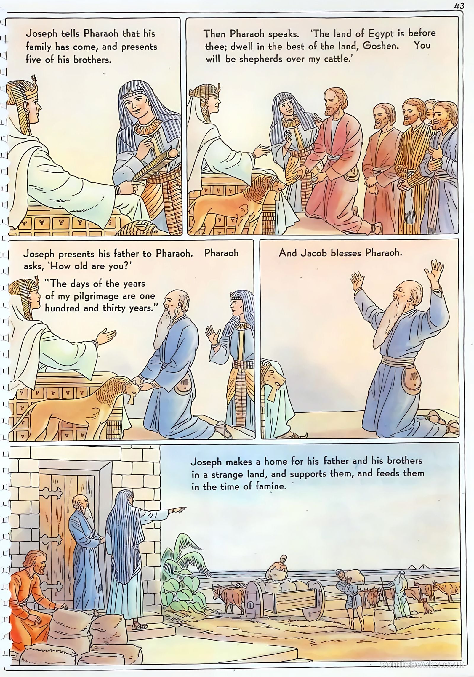 The Life of Joseph Visualized #nn (1946) — page 43 of 48