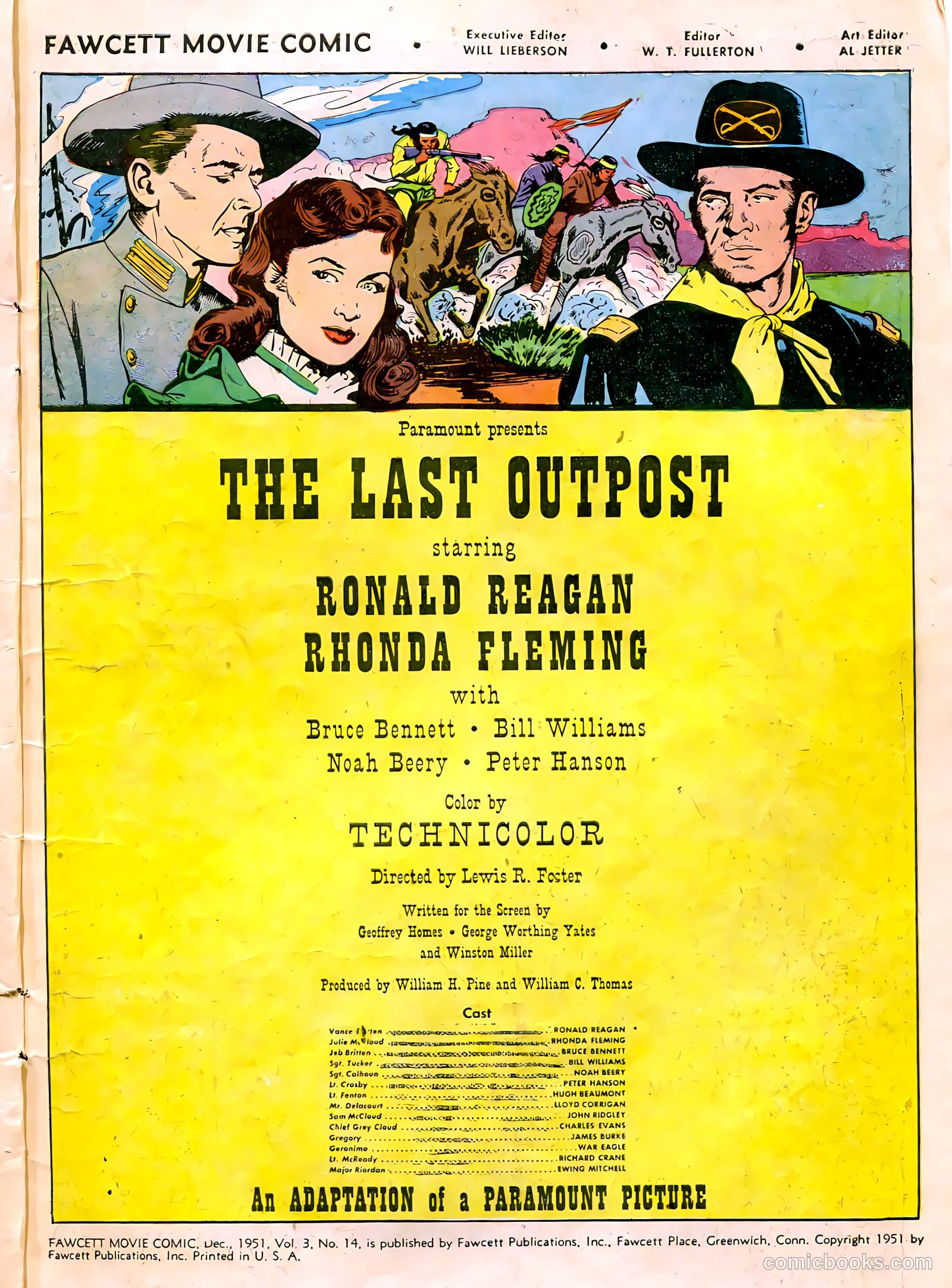 Fawcett Movie Comic 14 - The Last Outpost #1 — page 3 of 32